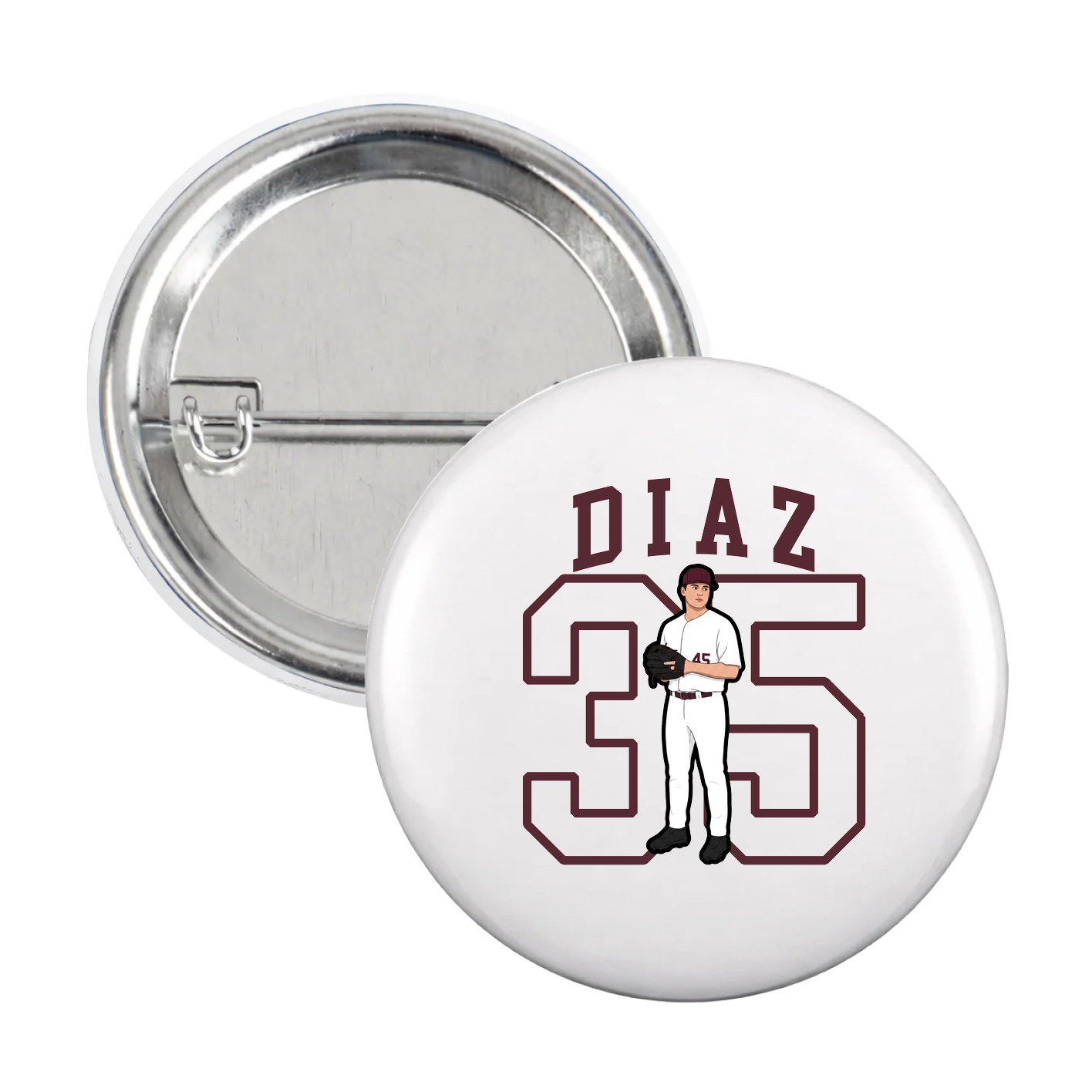 Game Day Button — Shirsey in White