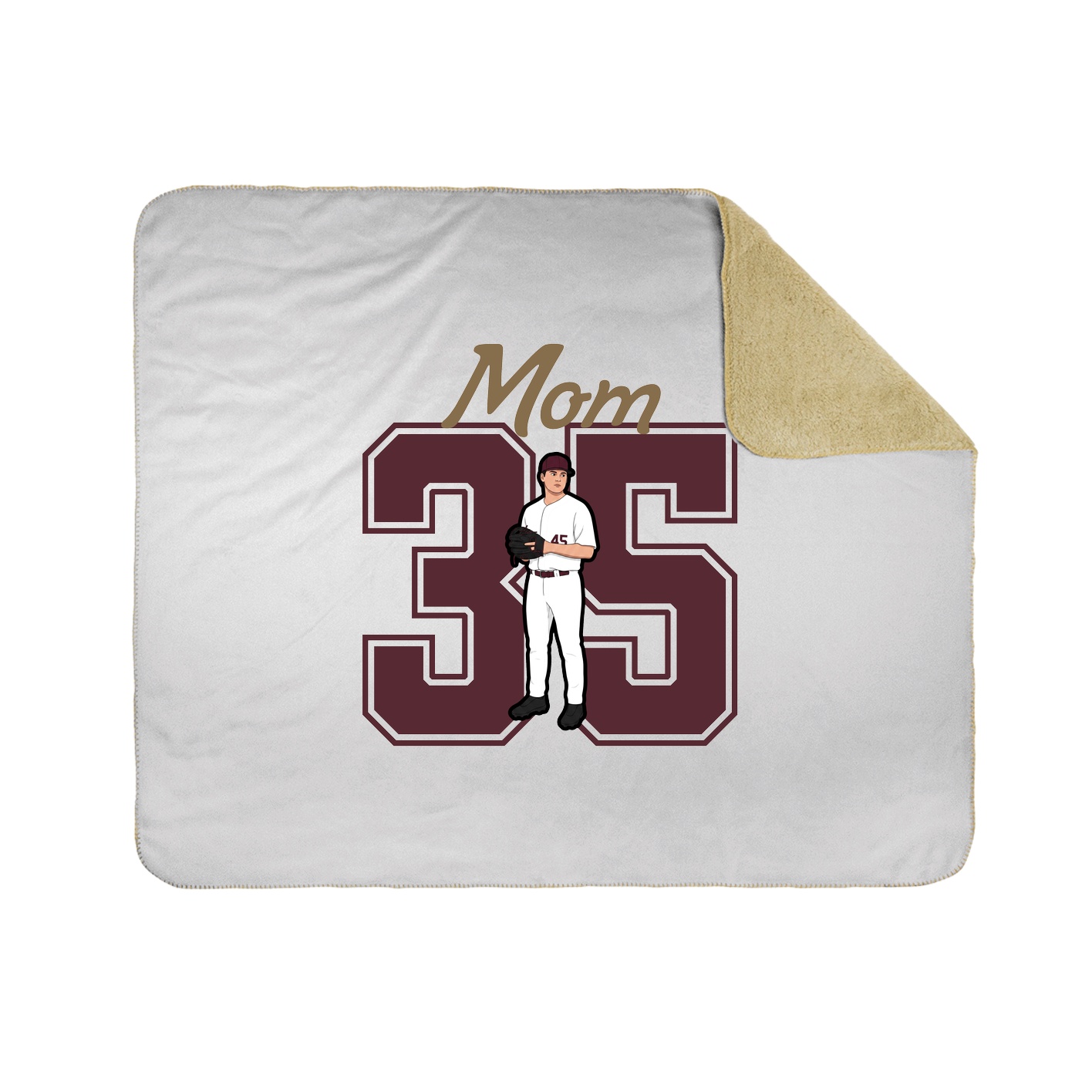 Throw Blanket — Mothers Day Shirsey in White