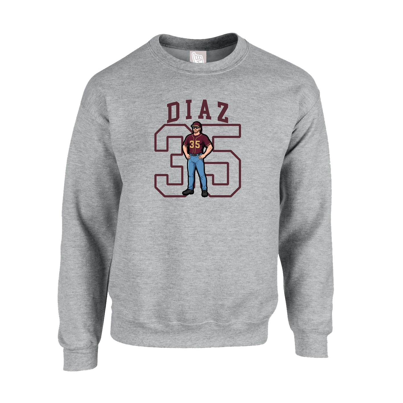 Fleece Crew — Shirsey in Grey