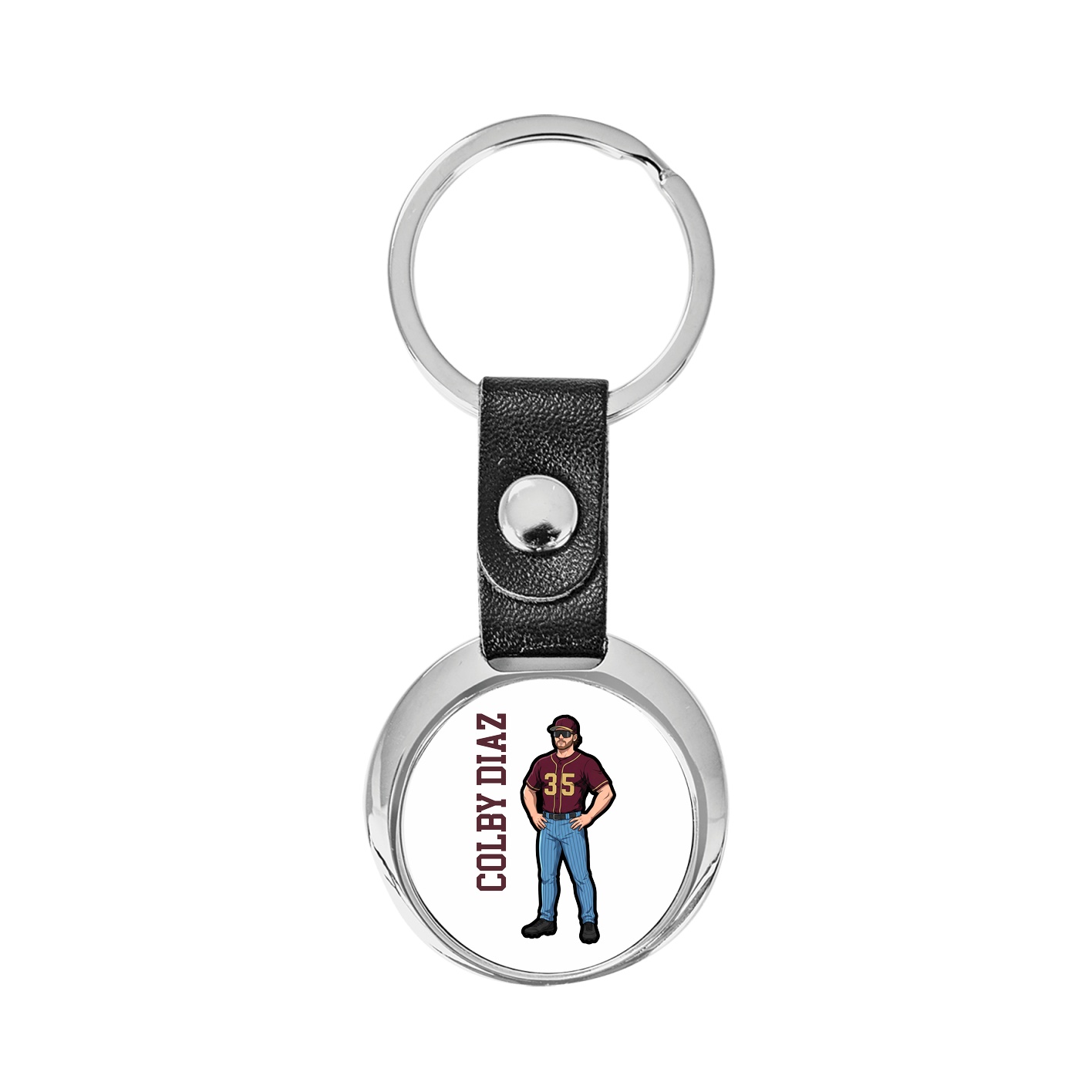 Key Chain — Name Vertical in Classic