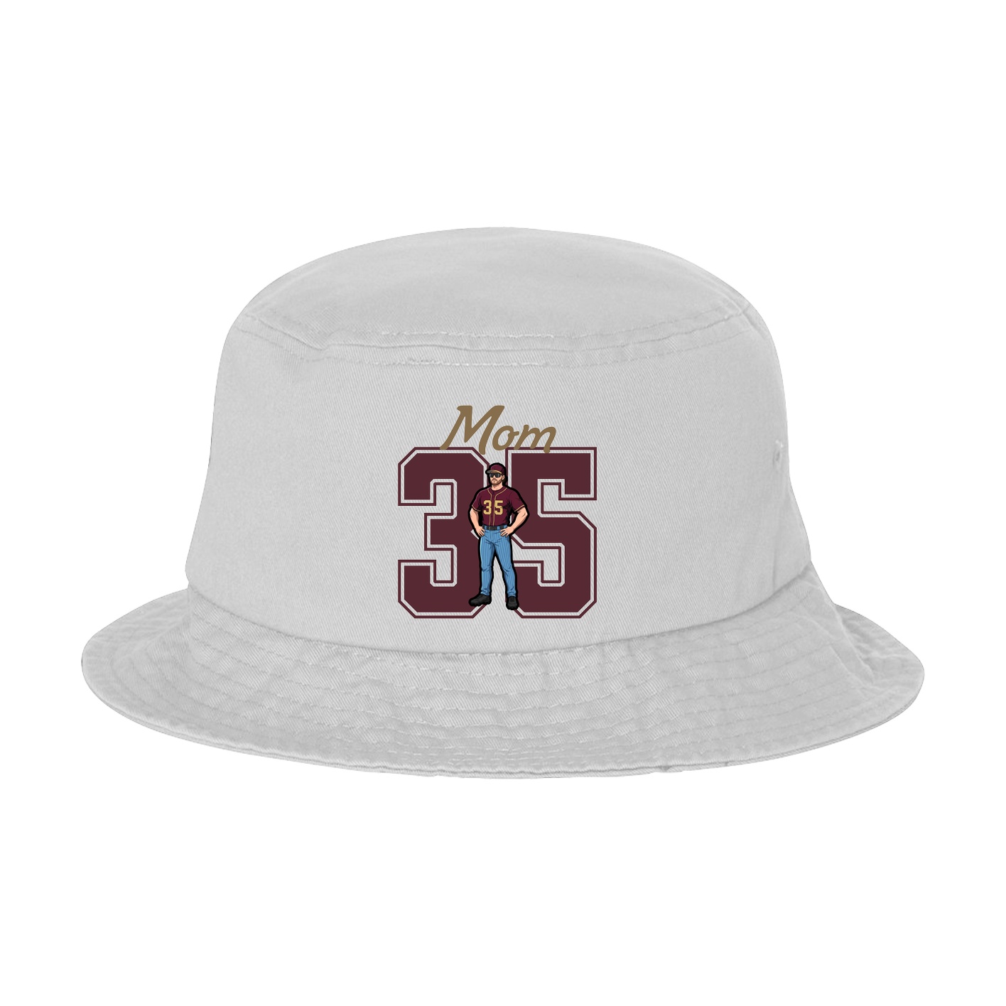 Bucket Cap — Mothers Day Shirsey in White