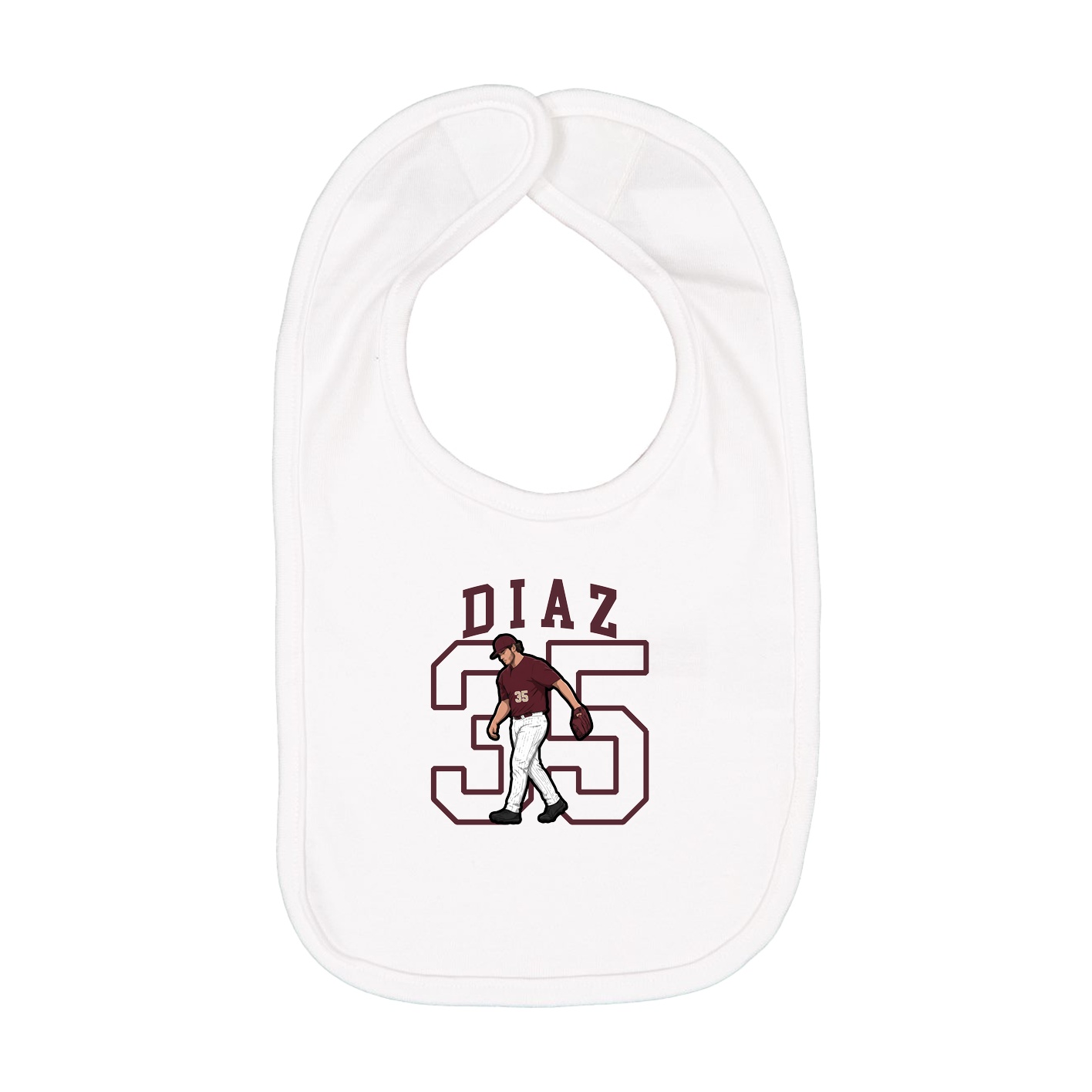 Infant Bib — Shirsey in White