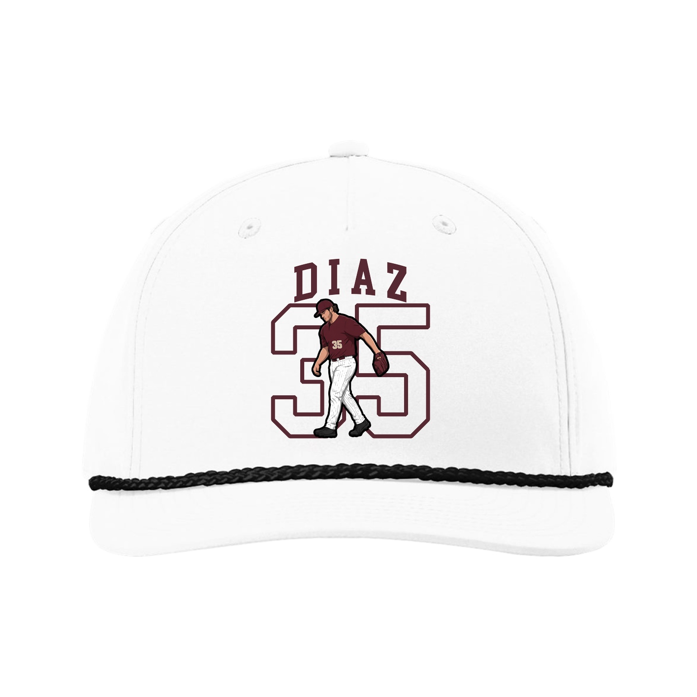 Five-Panel Classic Rope Cap — Shirsey in White