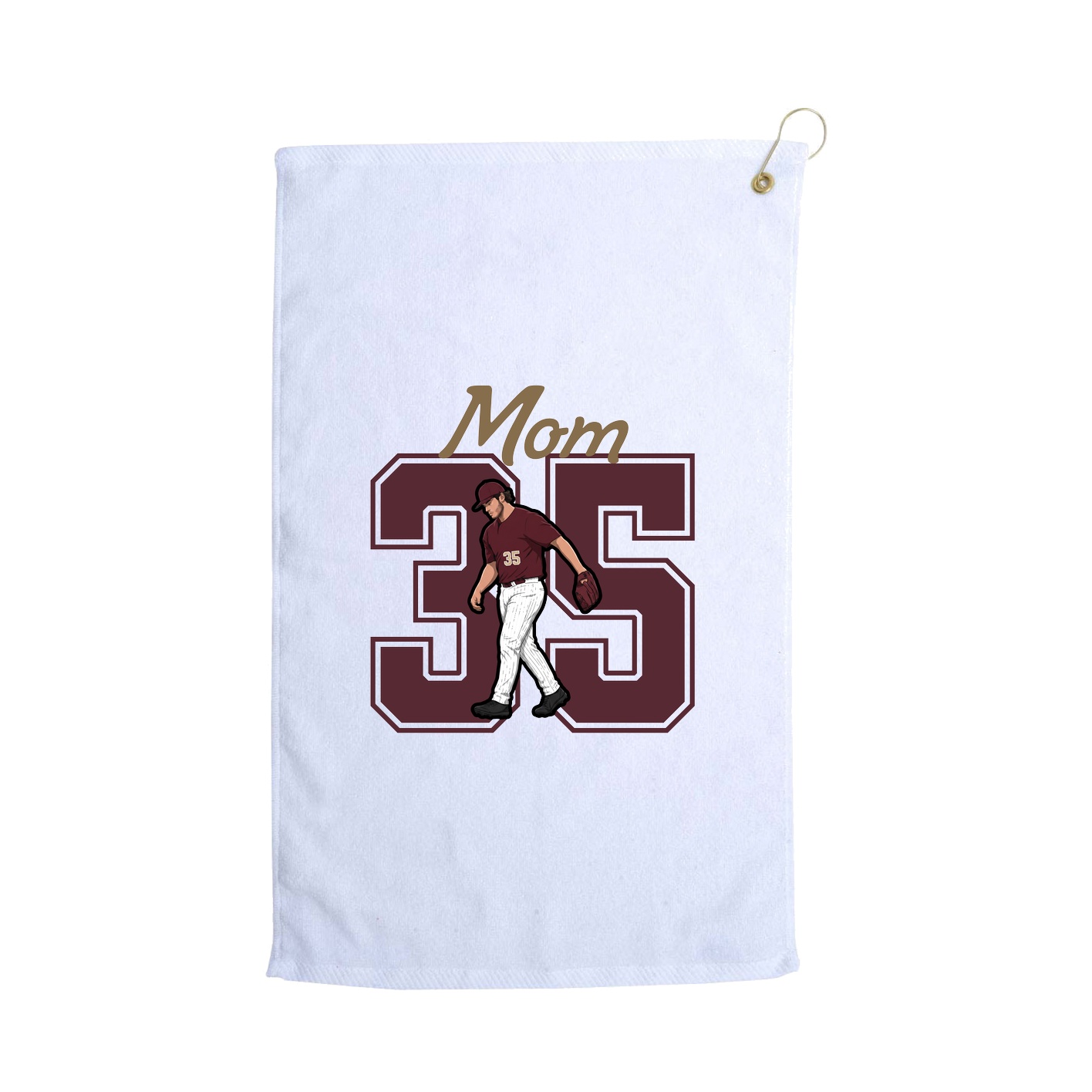 Golf Towel — Mothers Day Shirsey in White