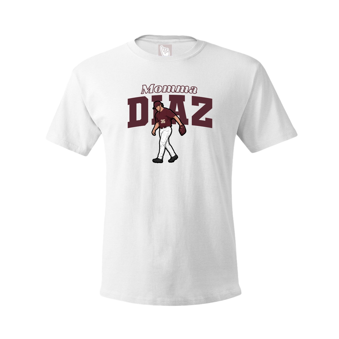 Youth Tee — Mothers Day Block in White