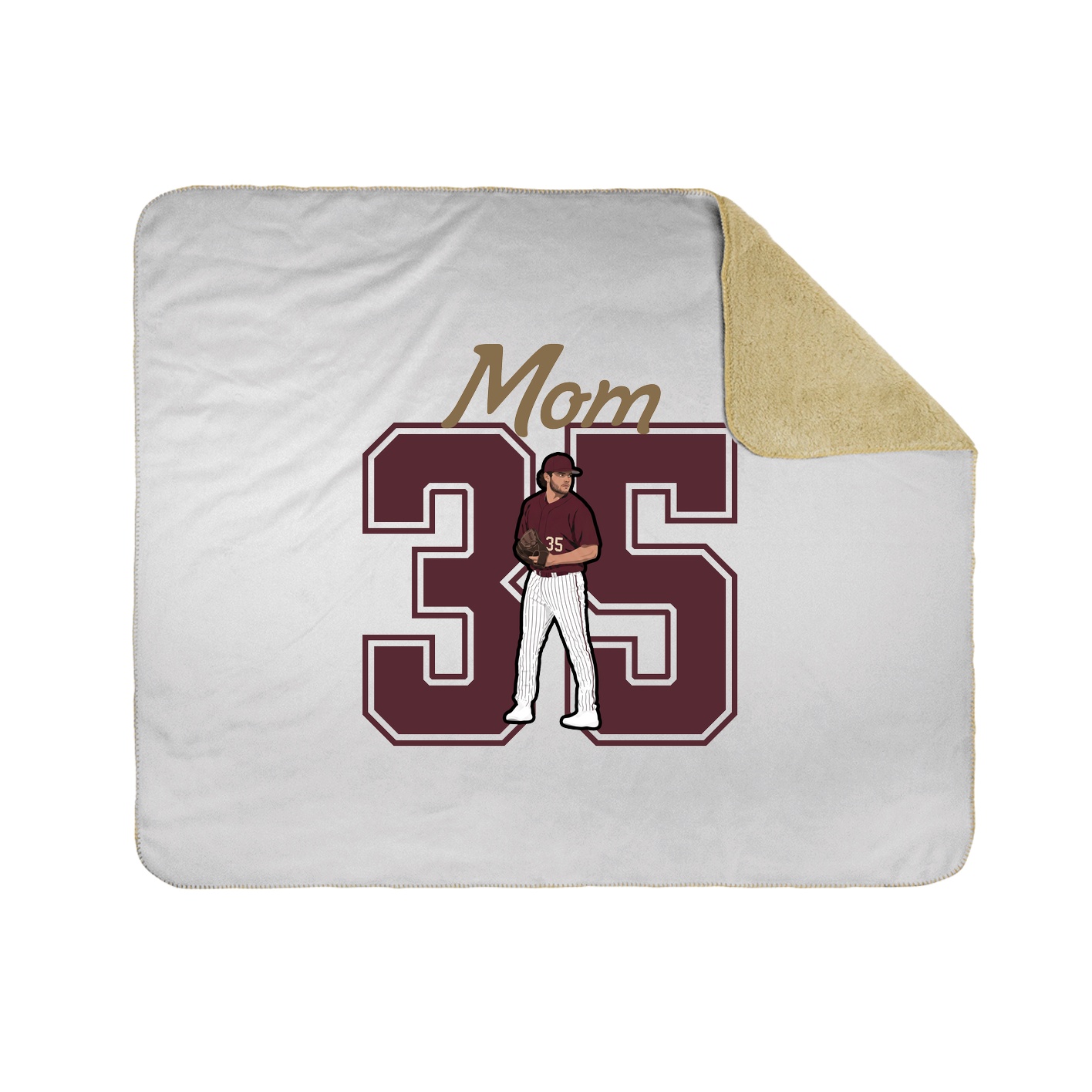 Throw Blanket — Mothers Day Shirsey in White