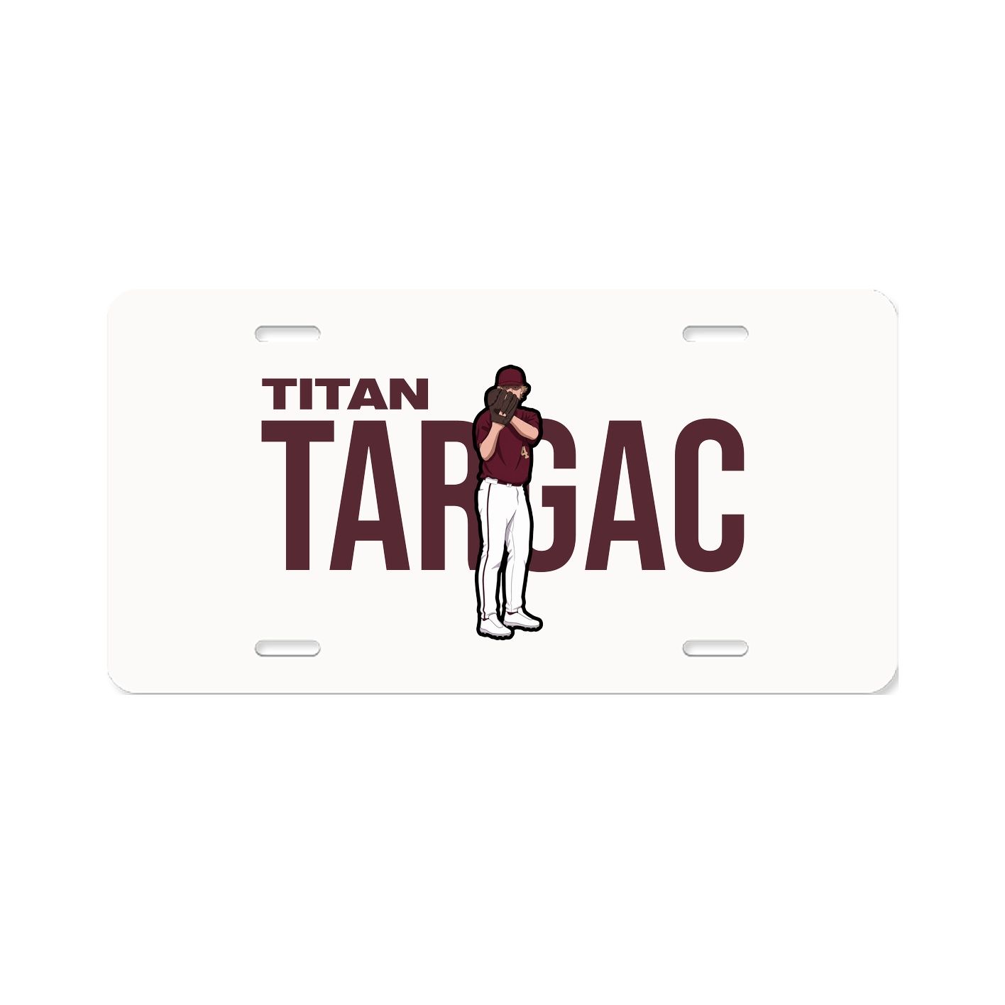 License Plate — Player Name in Classic