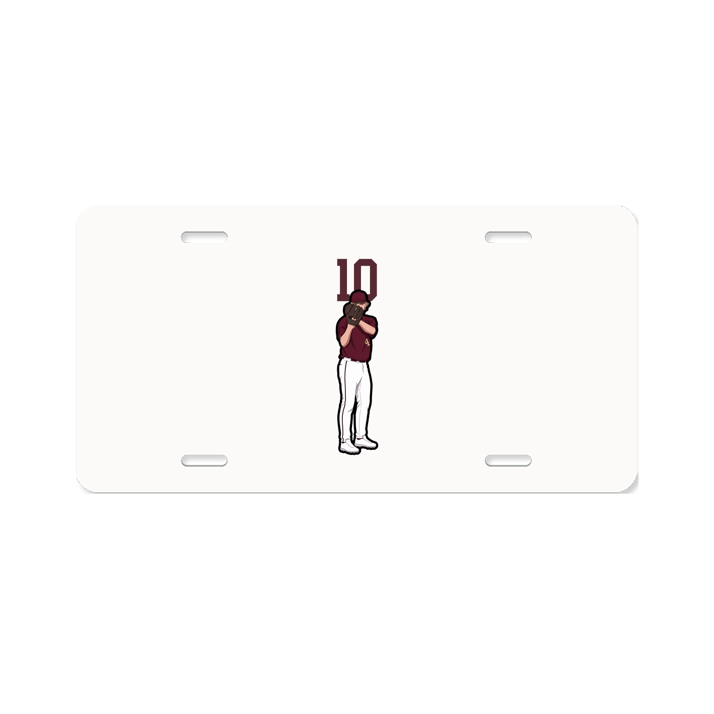 License Plate — Number Top in Classic
