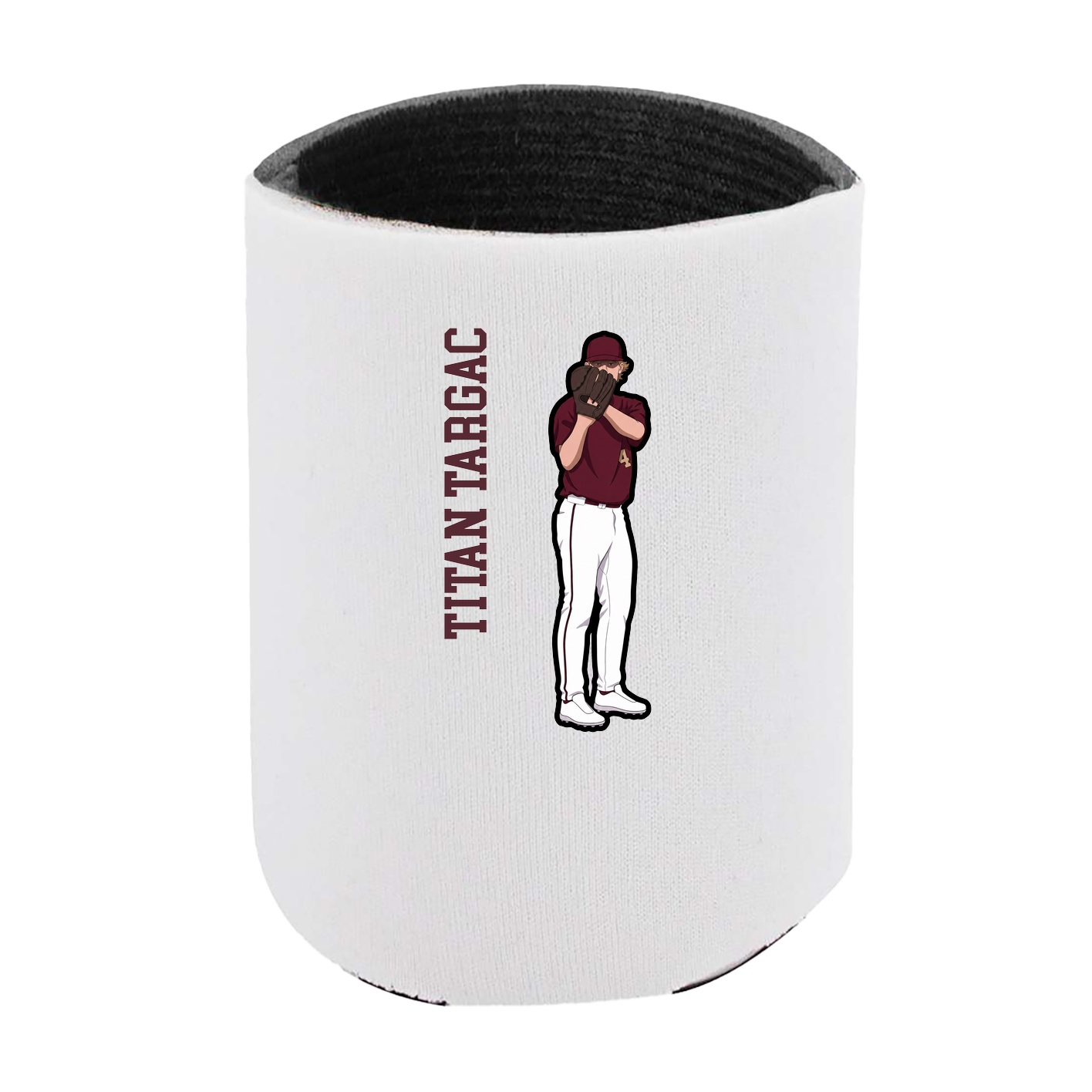 Can Holder — Name Vertical in White