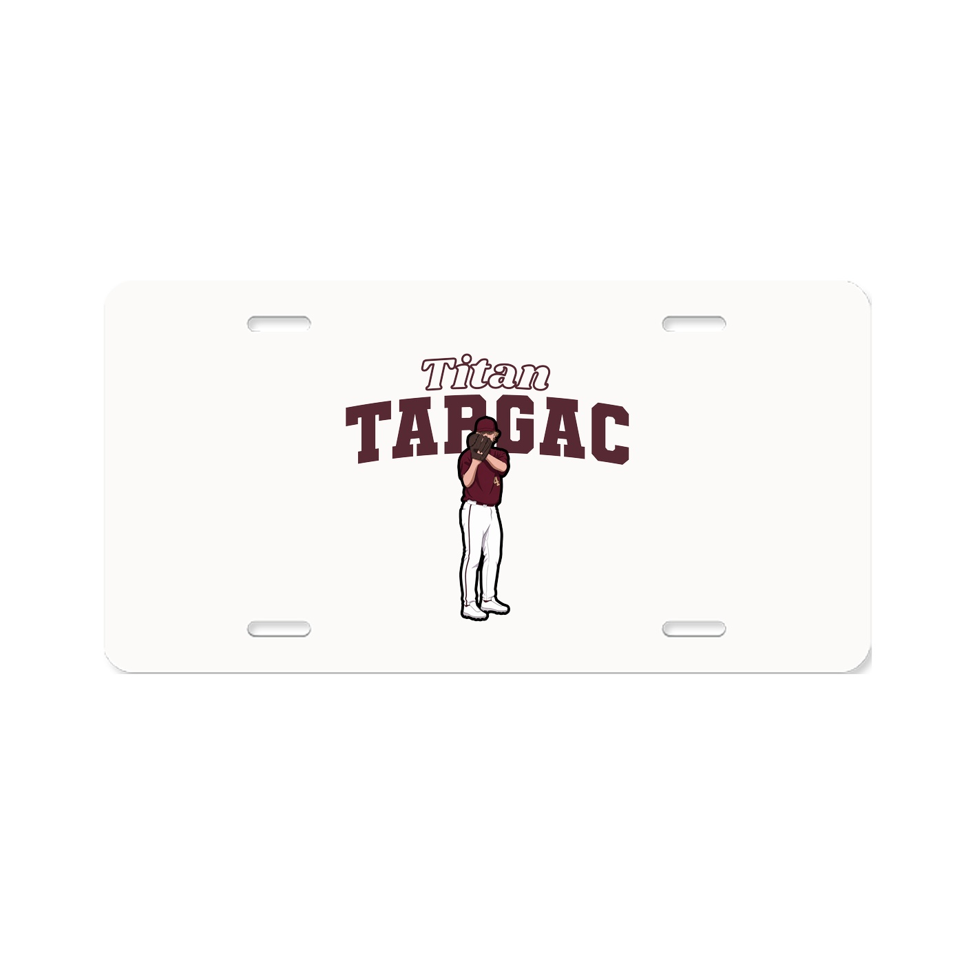 License Plate — Name Arch in Classic