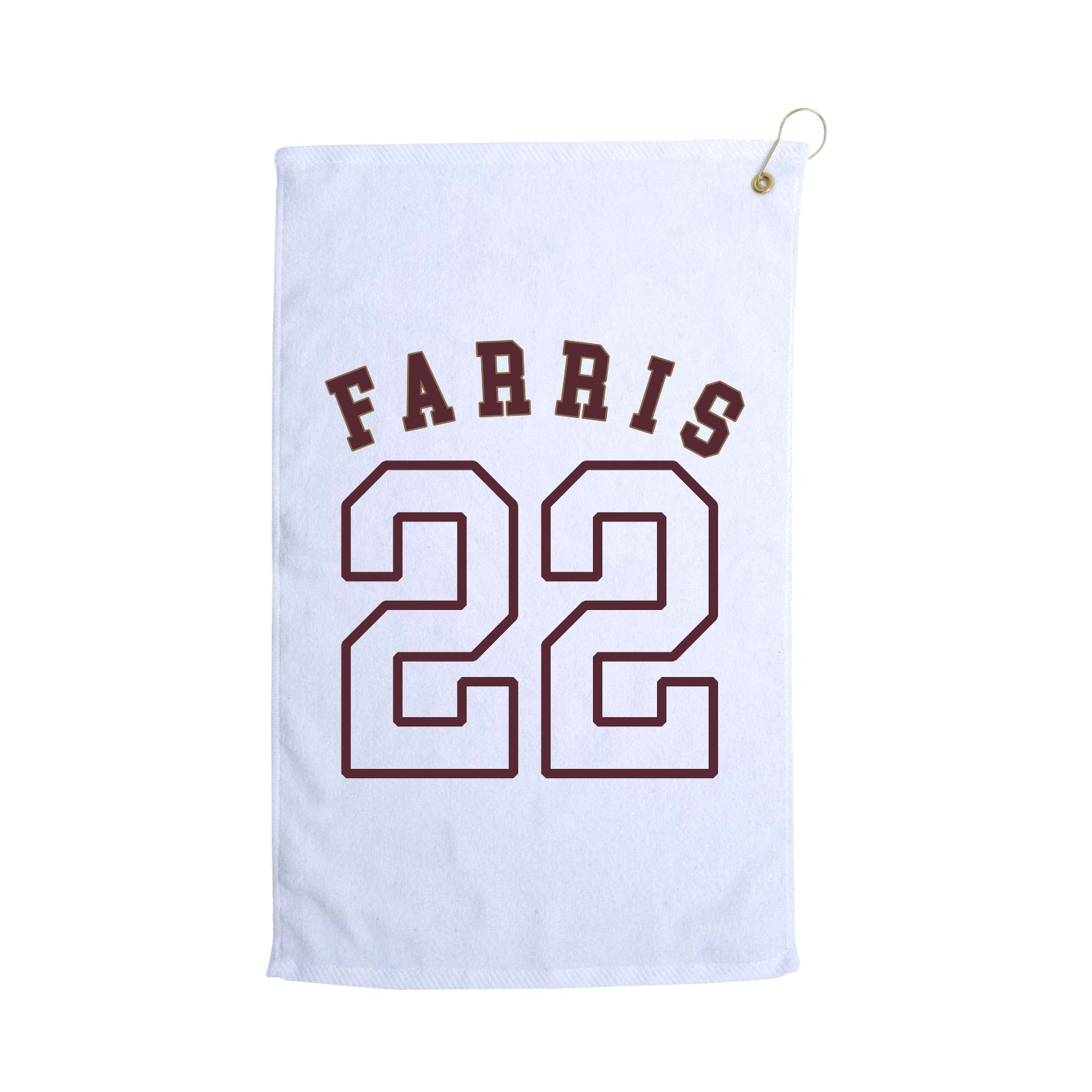 Golf Towel — Shirsey Arch in White