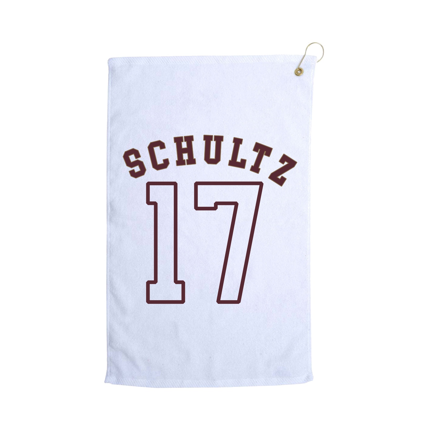 Golf Towel — Shirsey Arch in White