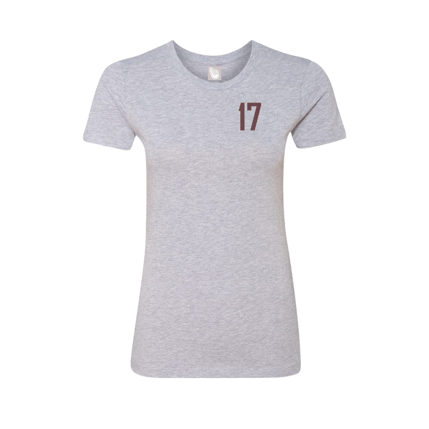 Fitted Women's Tee — Front Shirsy in Grey