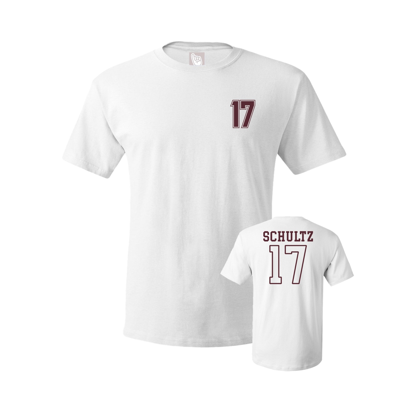 Youth Tee — Chest Back in White