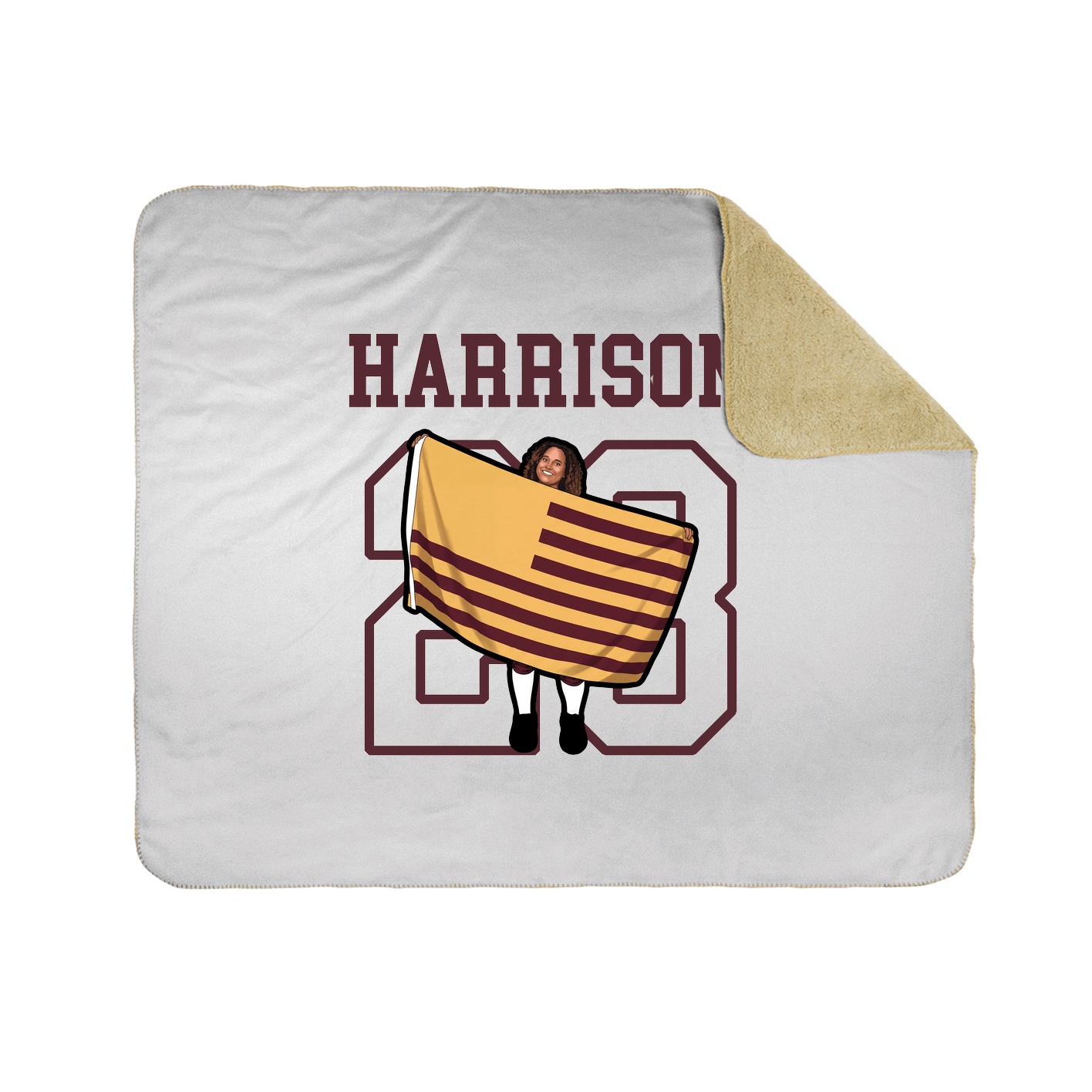 Throw Blanket — Shirsey in White