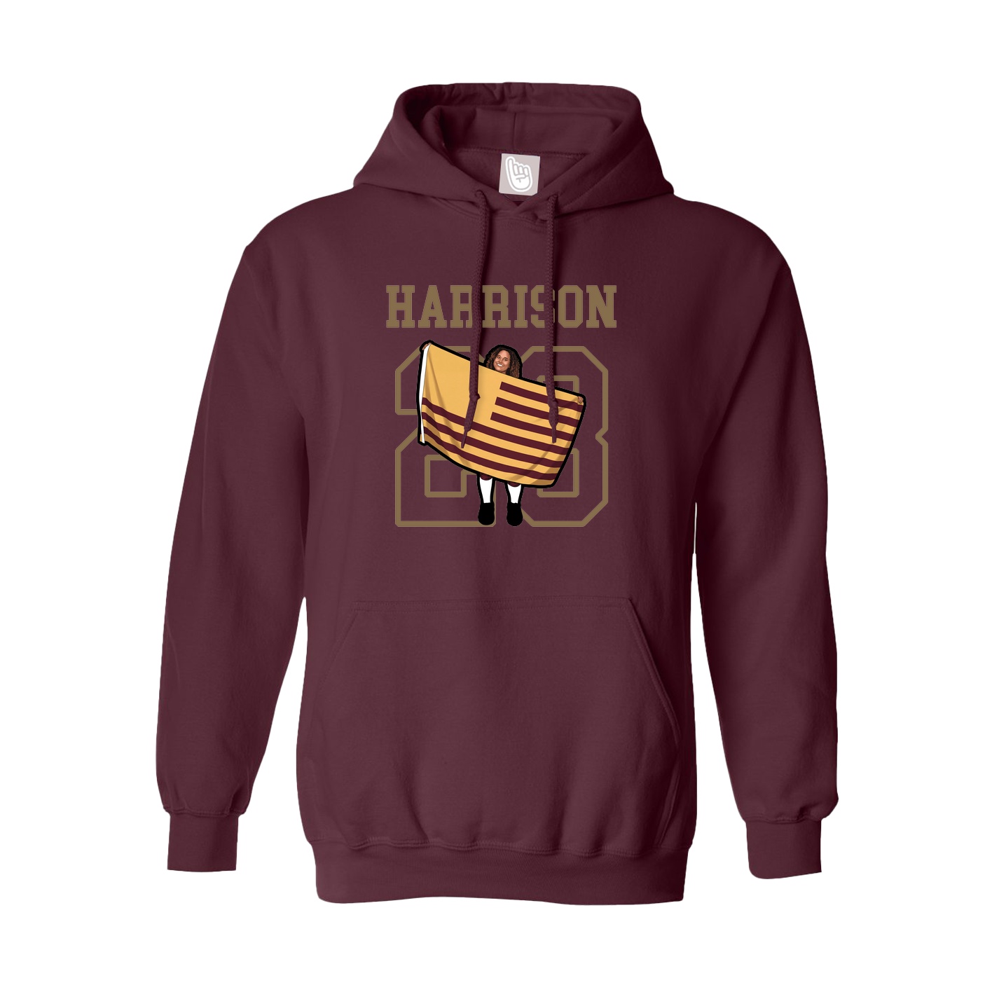 Hoodie — Shirsey in Maroon