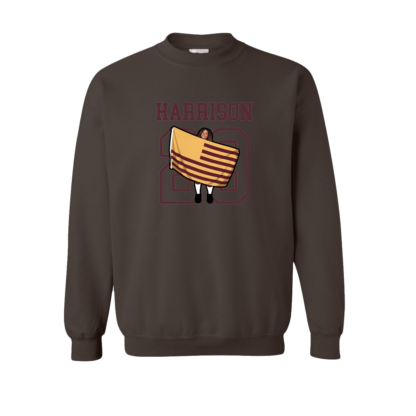 Fleece Crew — Shirsey in Brown