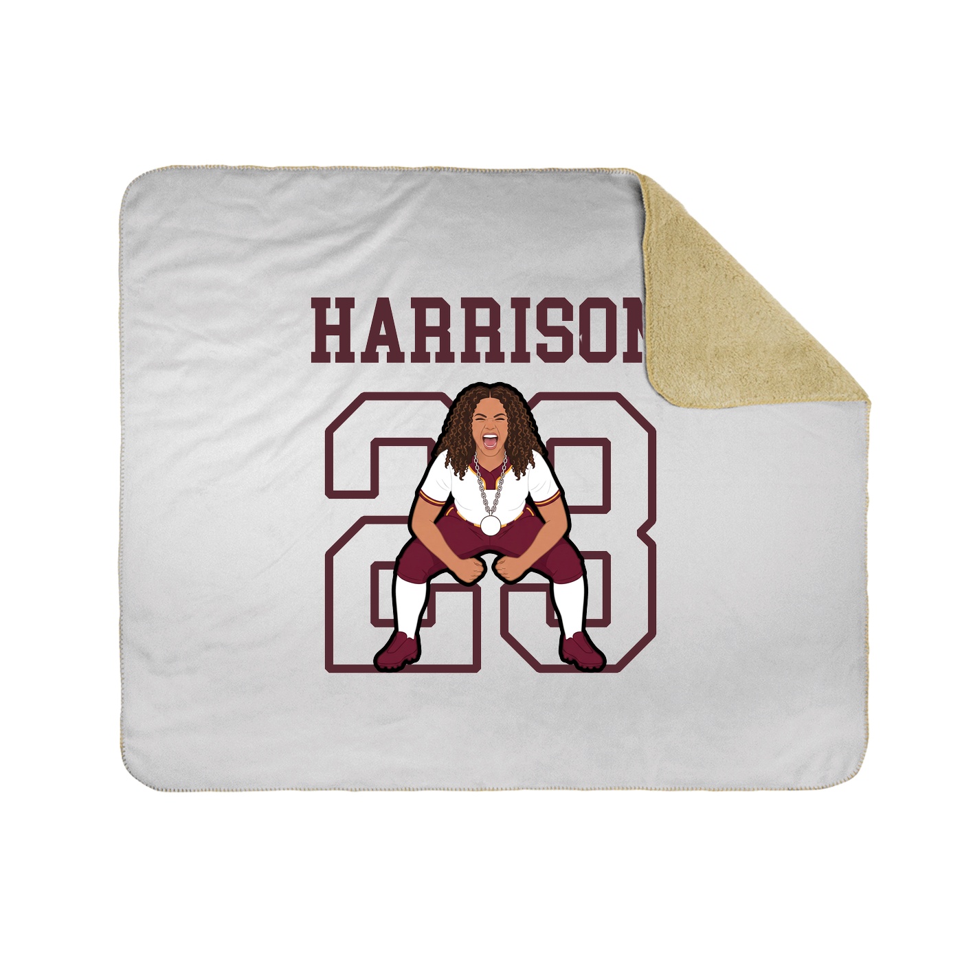 Throw Blanket — Shirsey in White