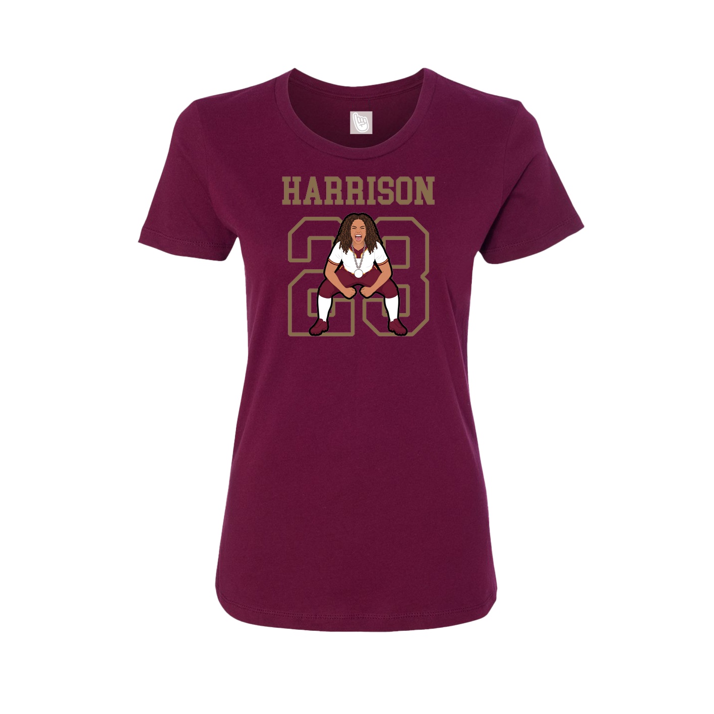Fitted Women's Tee — Shirsey in Maroon