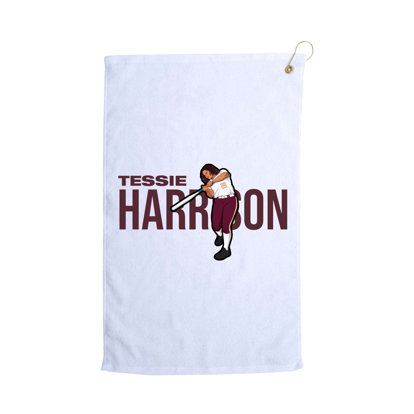 Golf Towel — Player Name in White