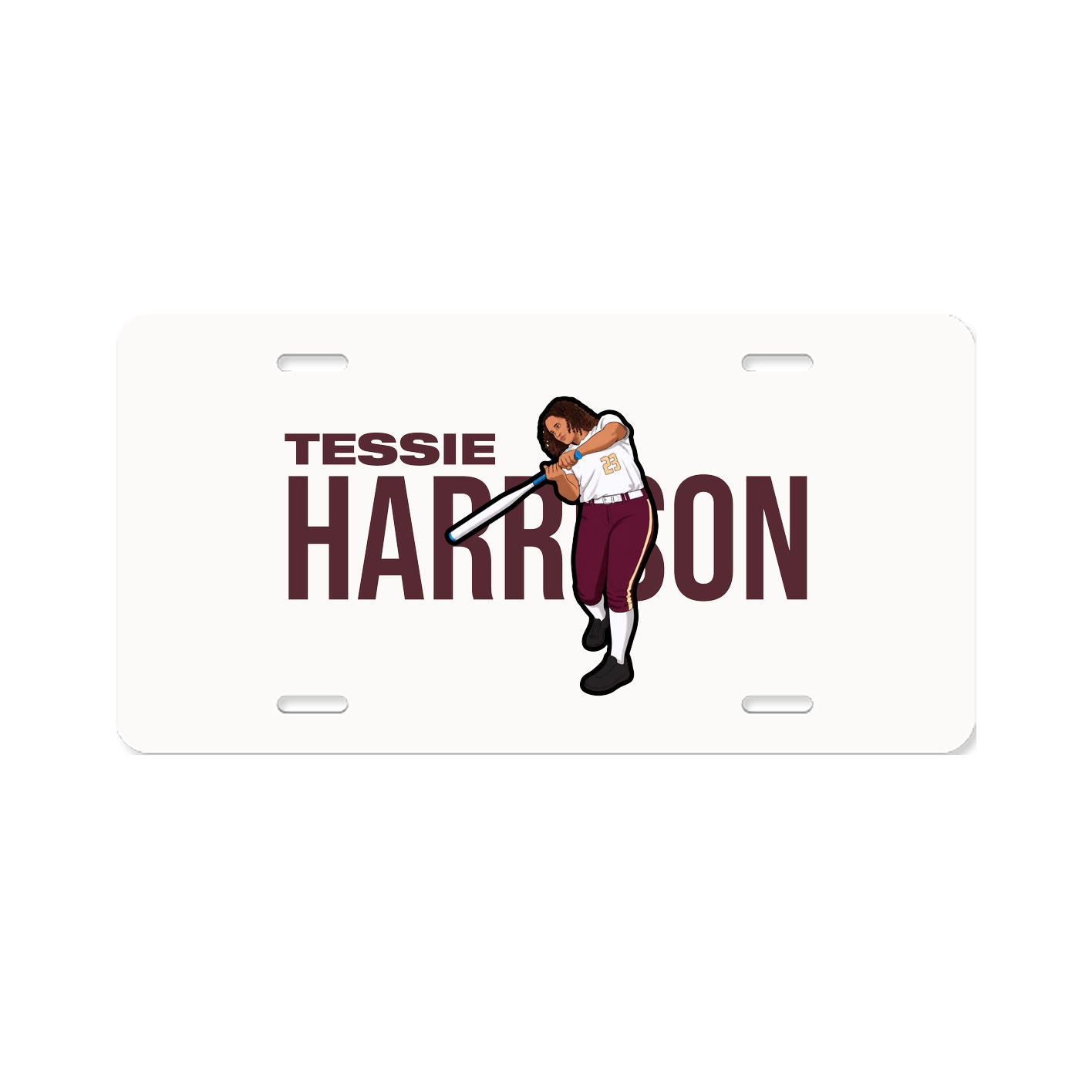 License Plate — Player Name in Classic
