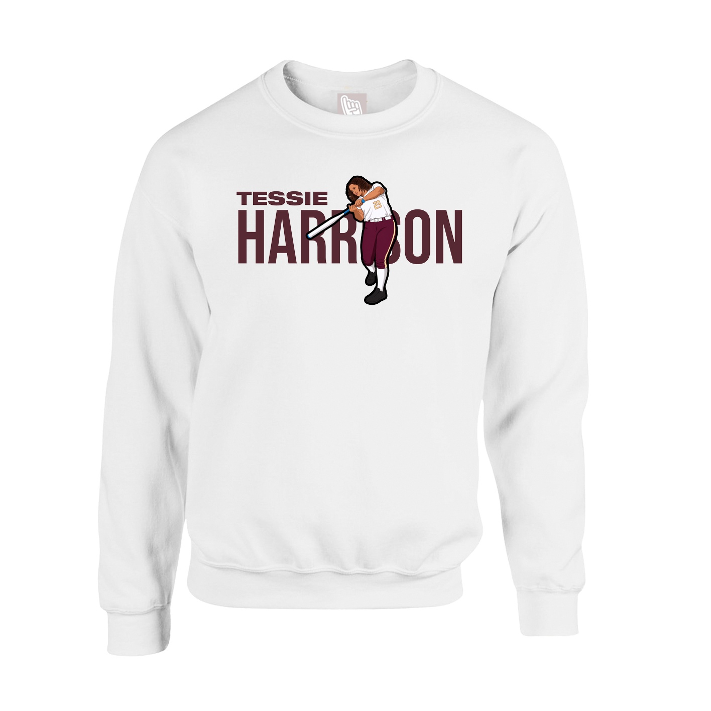Fleece Crew — Player Name in White