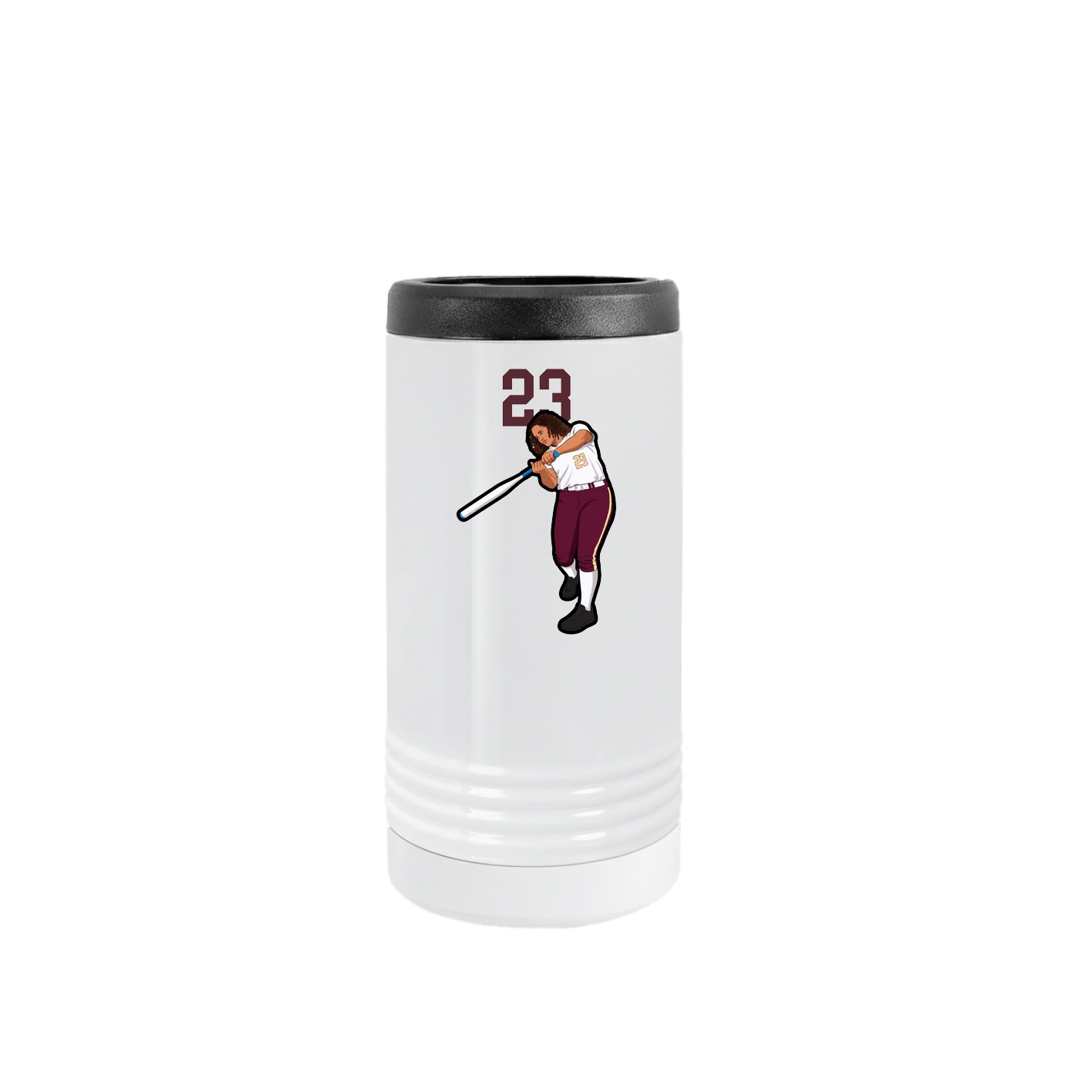 Slim Beverage Holder — Number Top in White