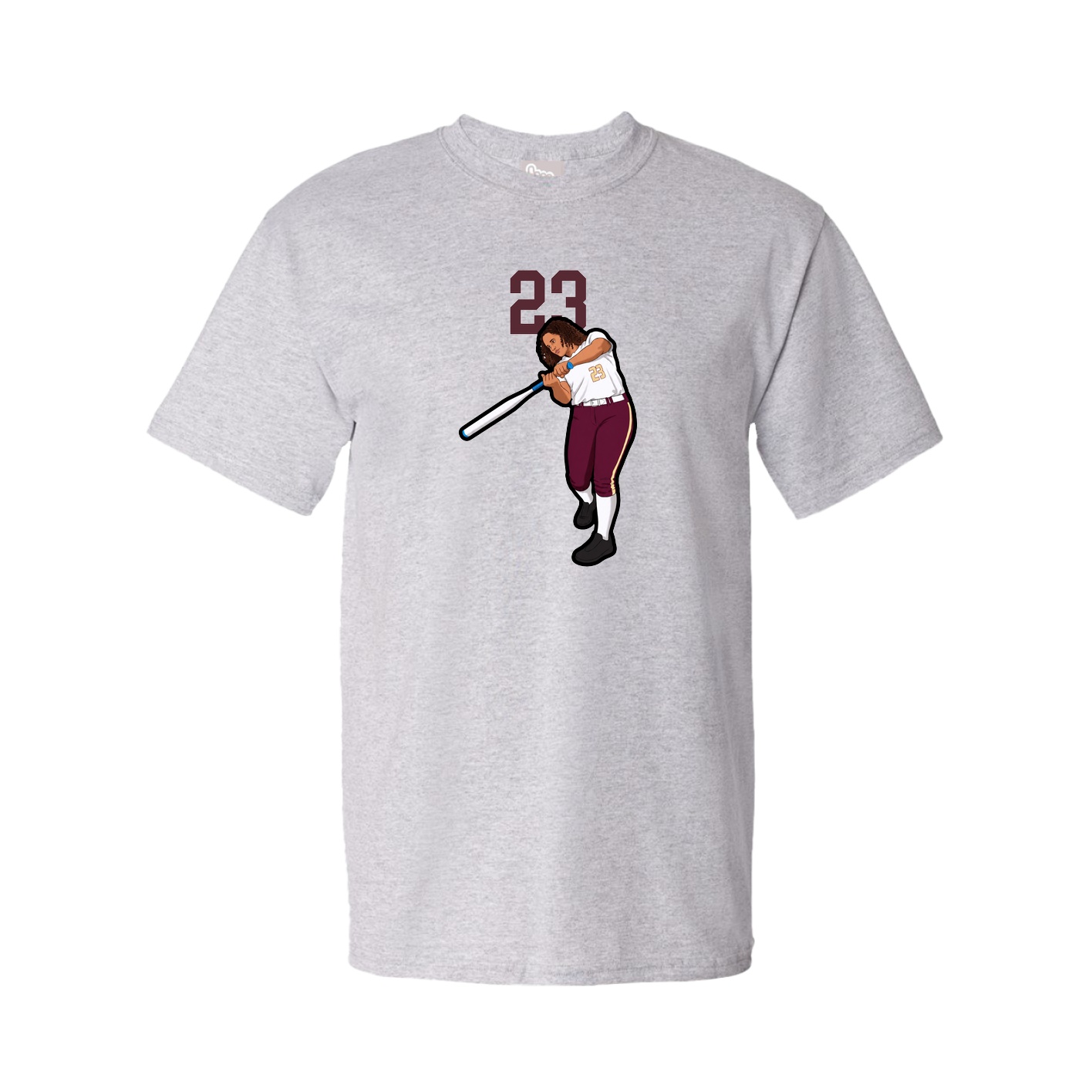 Tee — Number Top in Grey