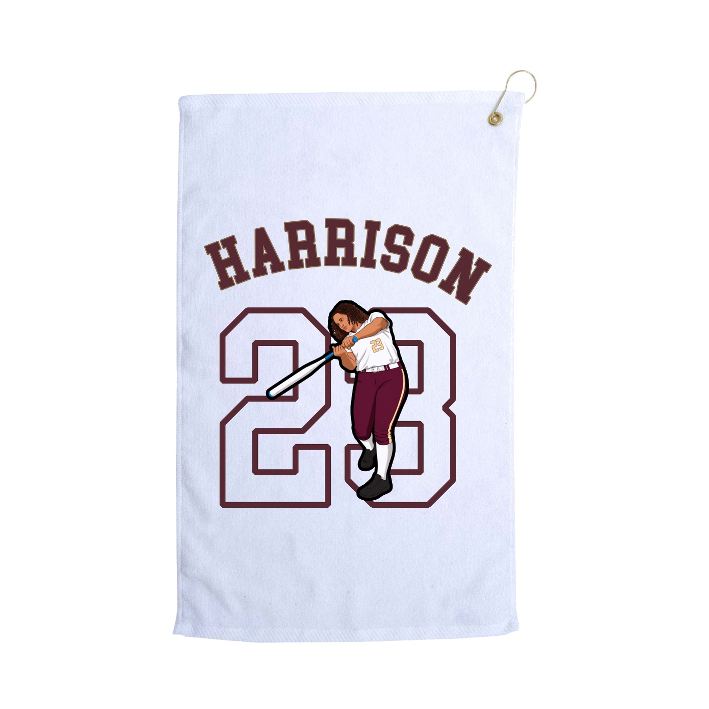 Golf Towel — Shirsey Arch in White