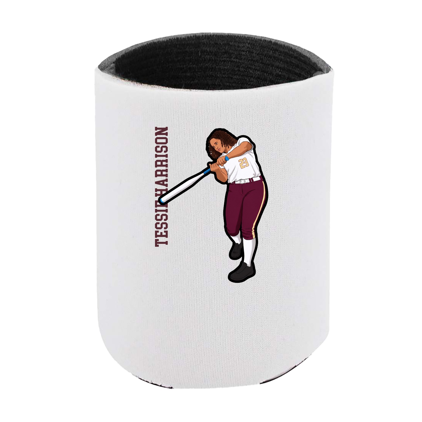 Can Holder — Name Vertical in White