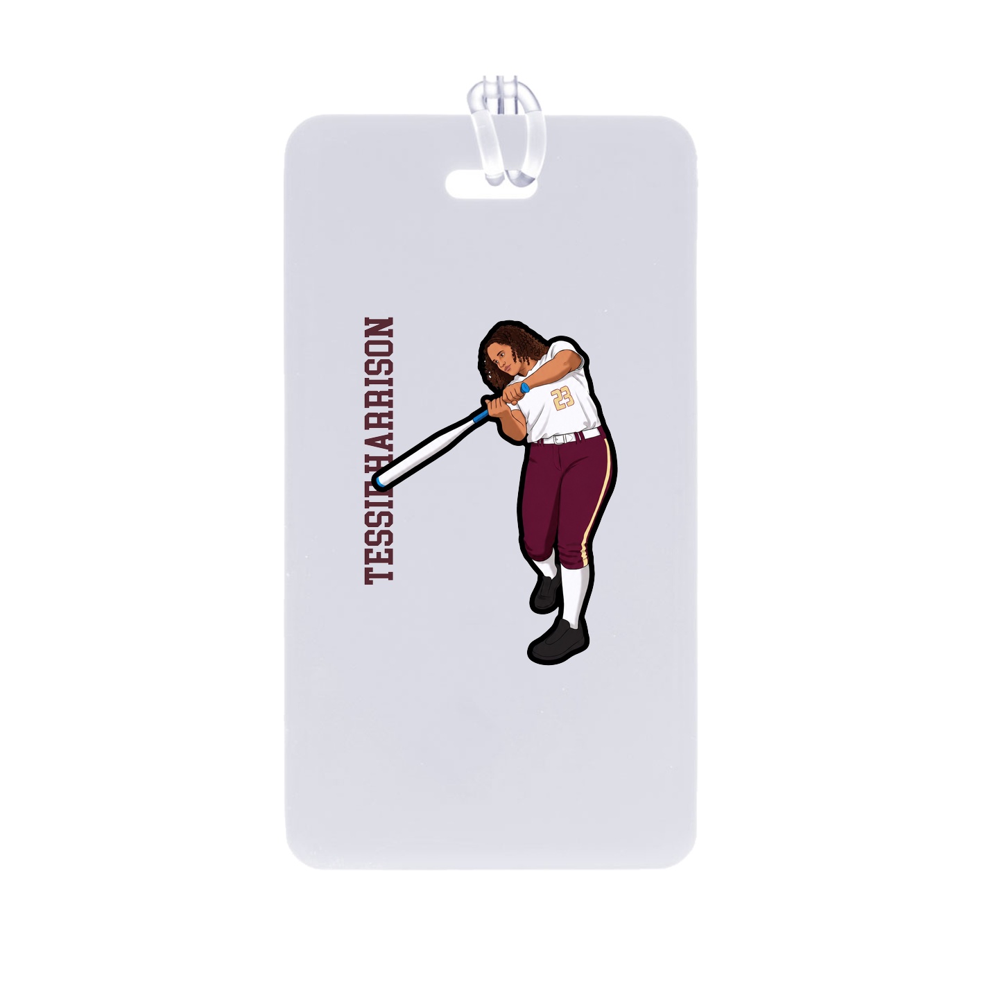 Bag Tag — Name Vertical in Classic