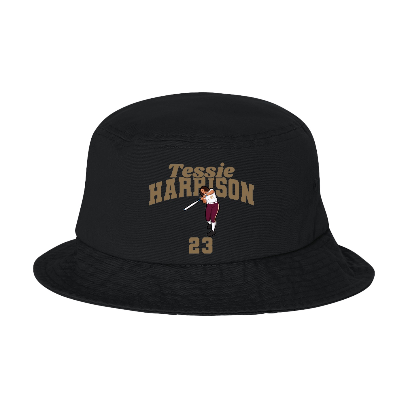 Bucket Cap — Signature Arch in Black