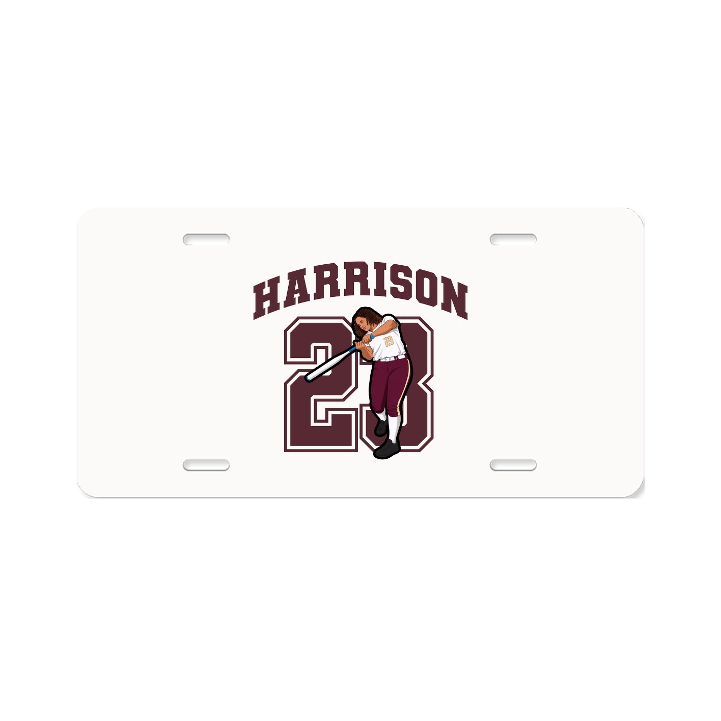 License Plate — Number in Classic