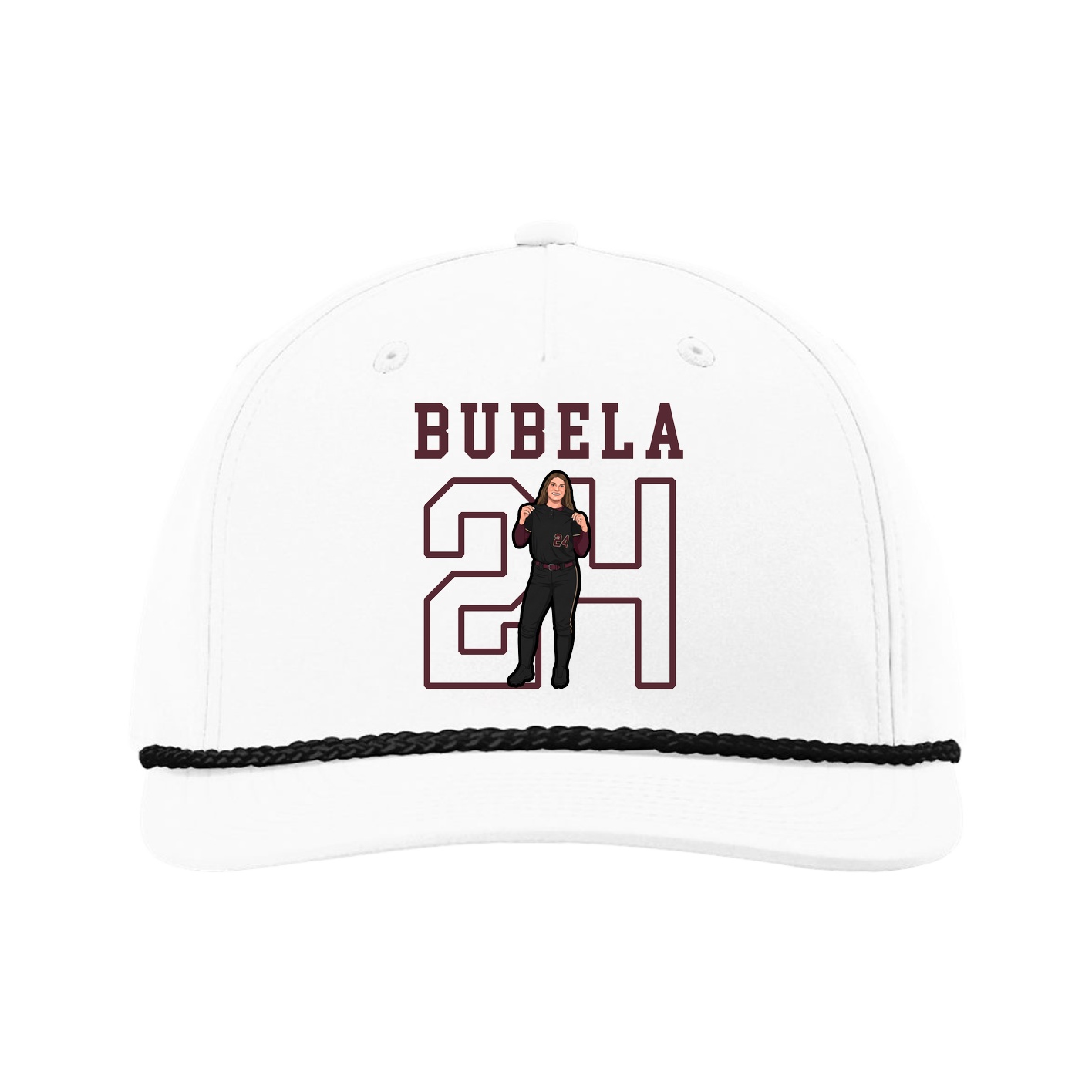 Five-Panel Classic Rope Cap — Shirsey in White