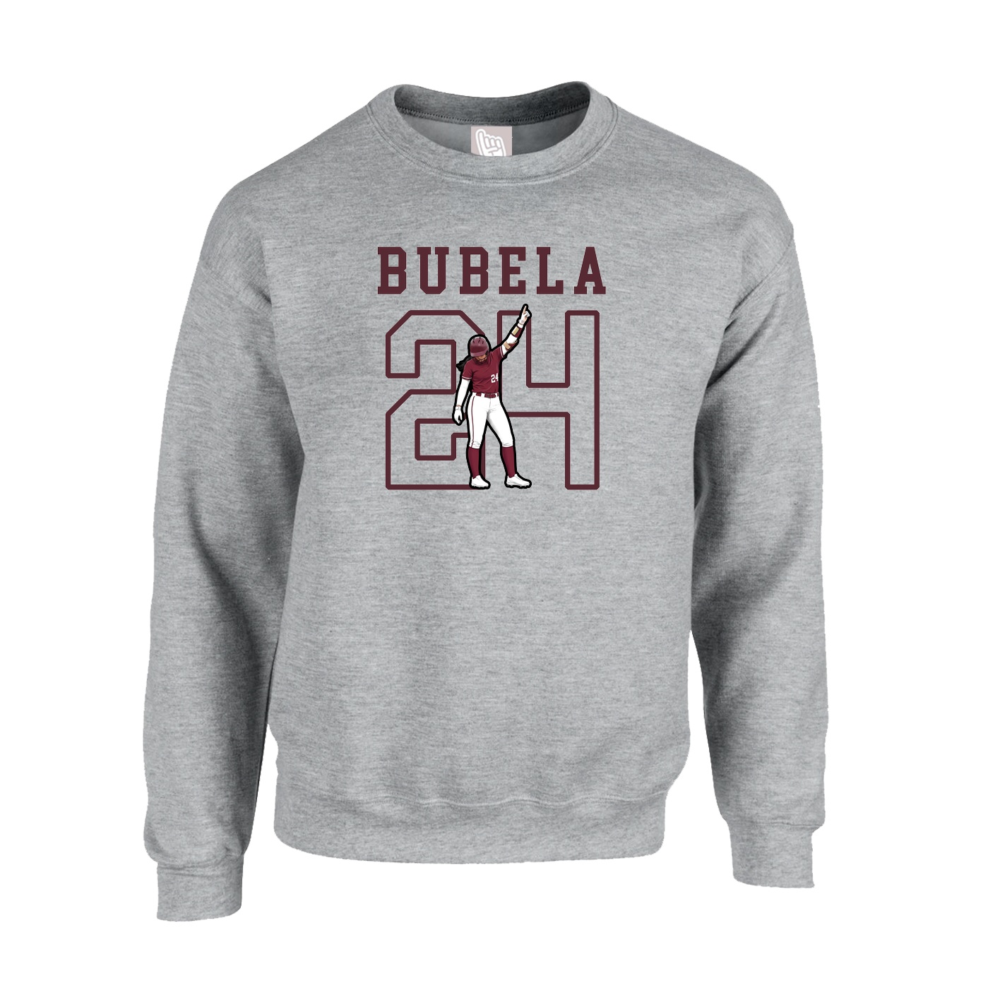 Fleece Crew — Shirsey in Grey