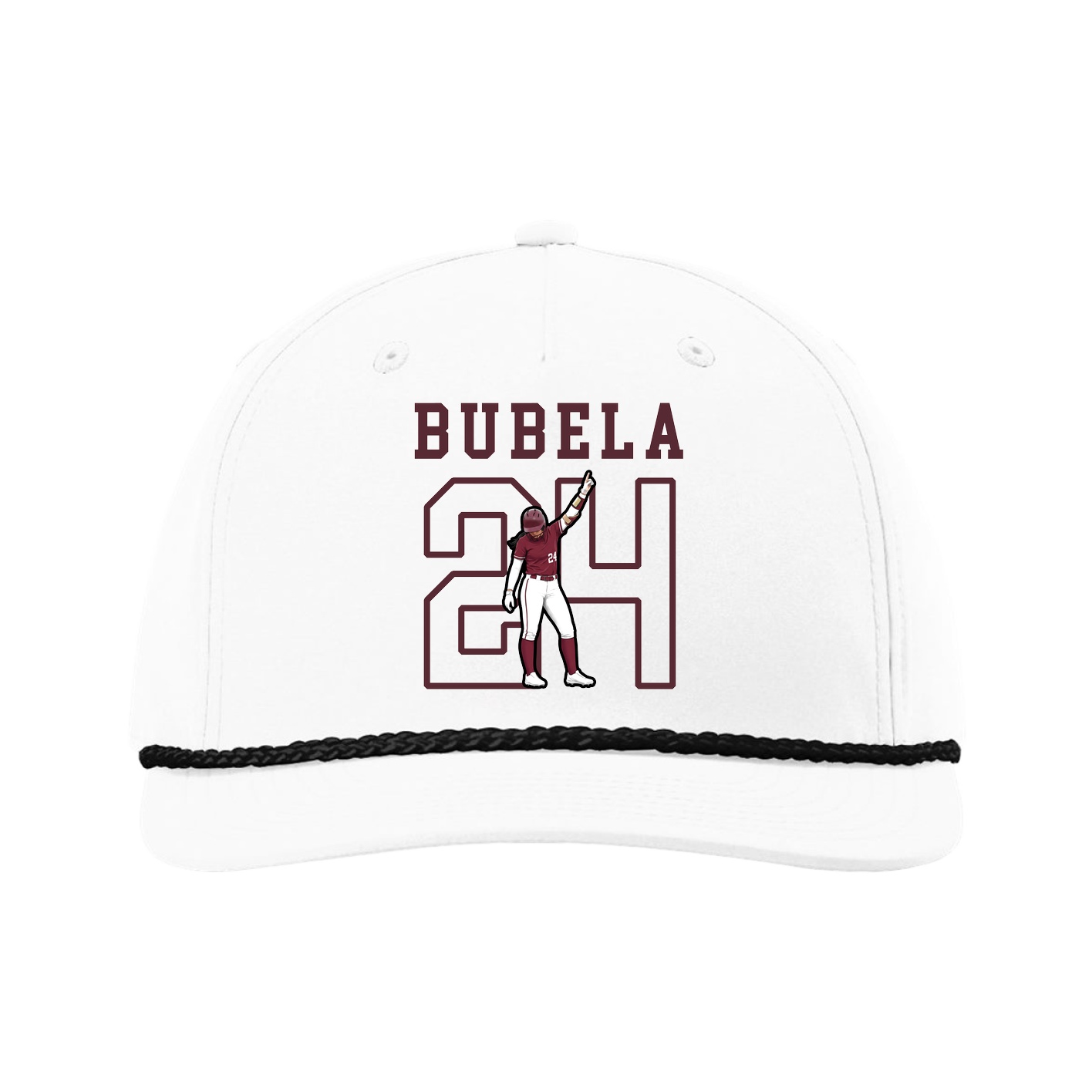 Five-Panel Classic Rope Cap — Shirsey in White