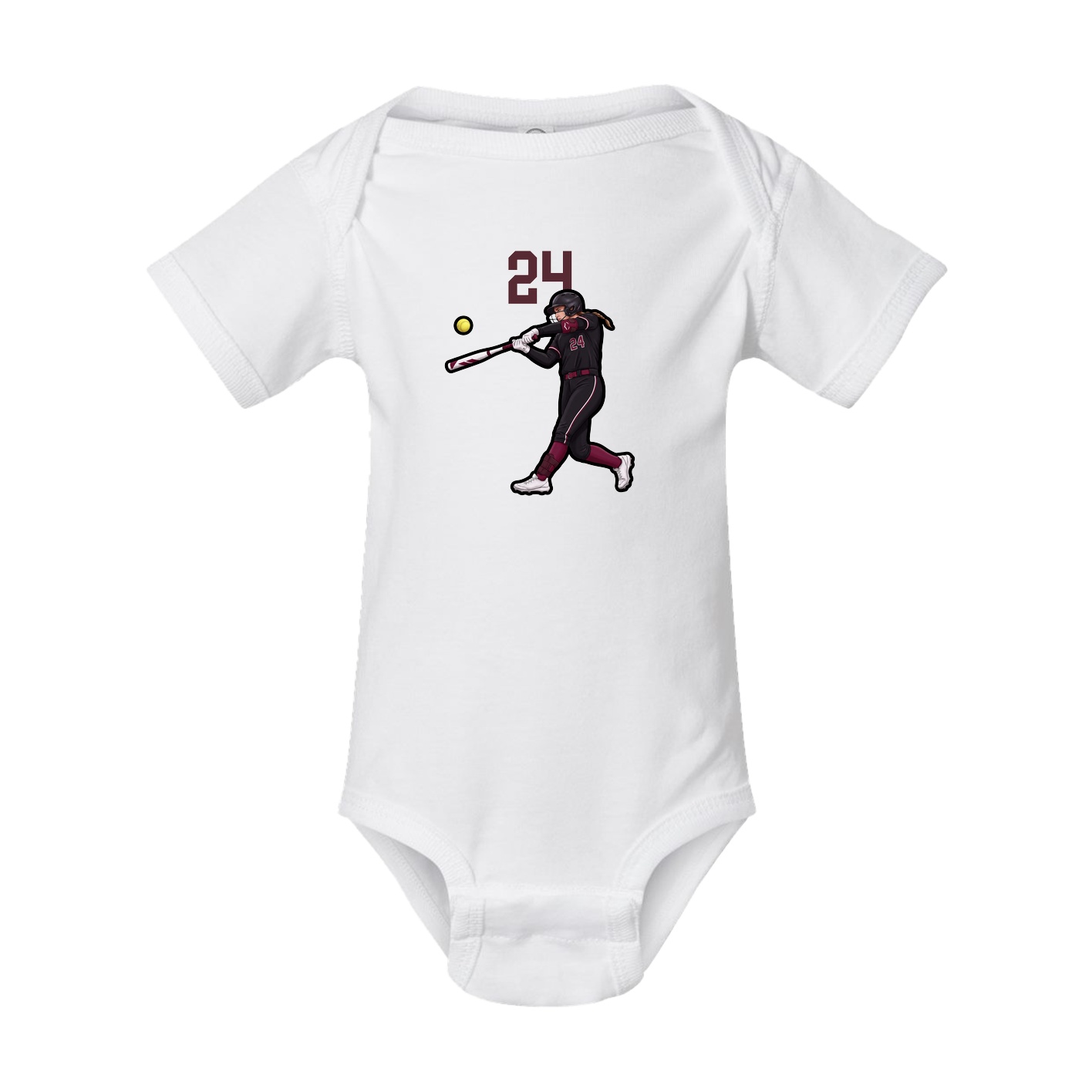 Baby Onesie — Number Top in White