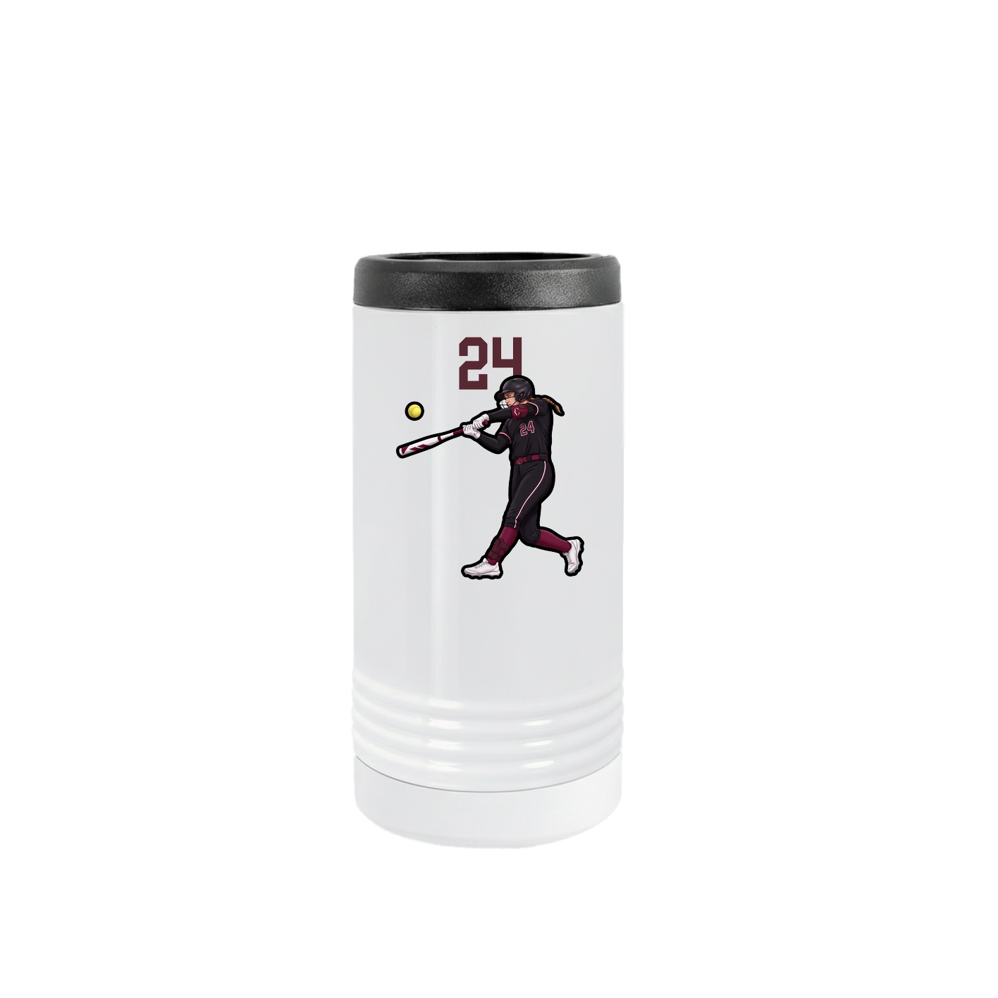Slim Beverage Holder — Number Top in White