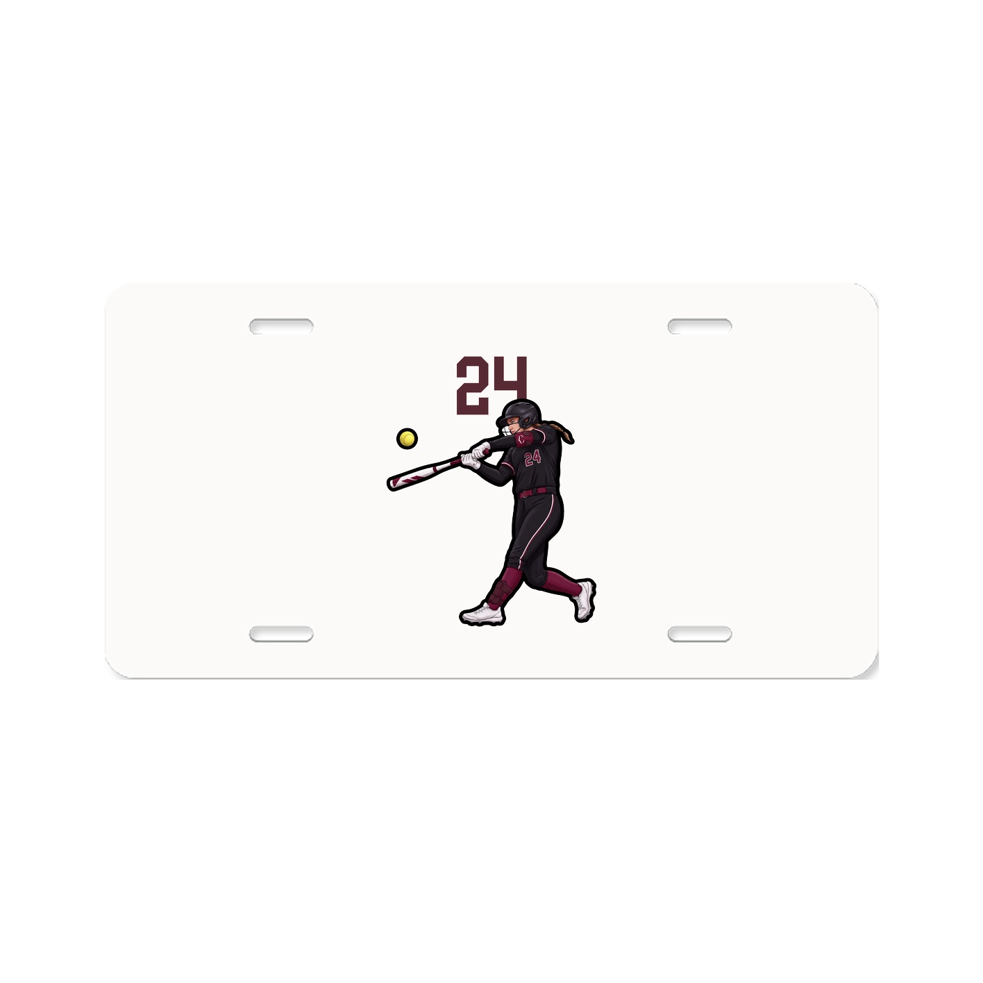 License Plate — Number Top in Classic