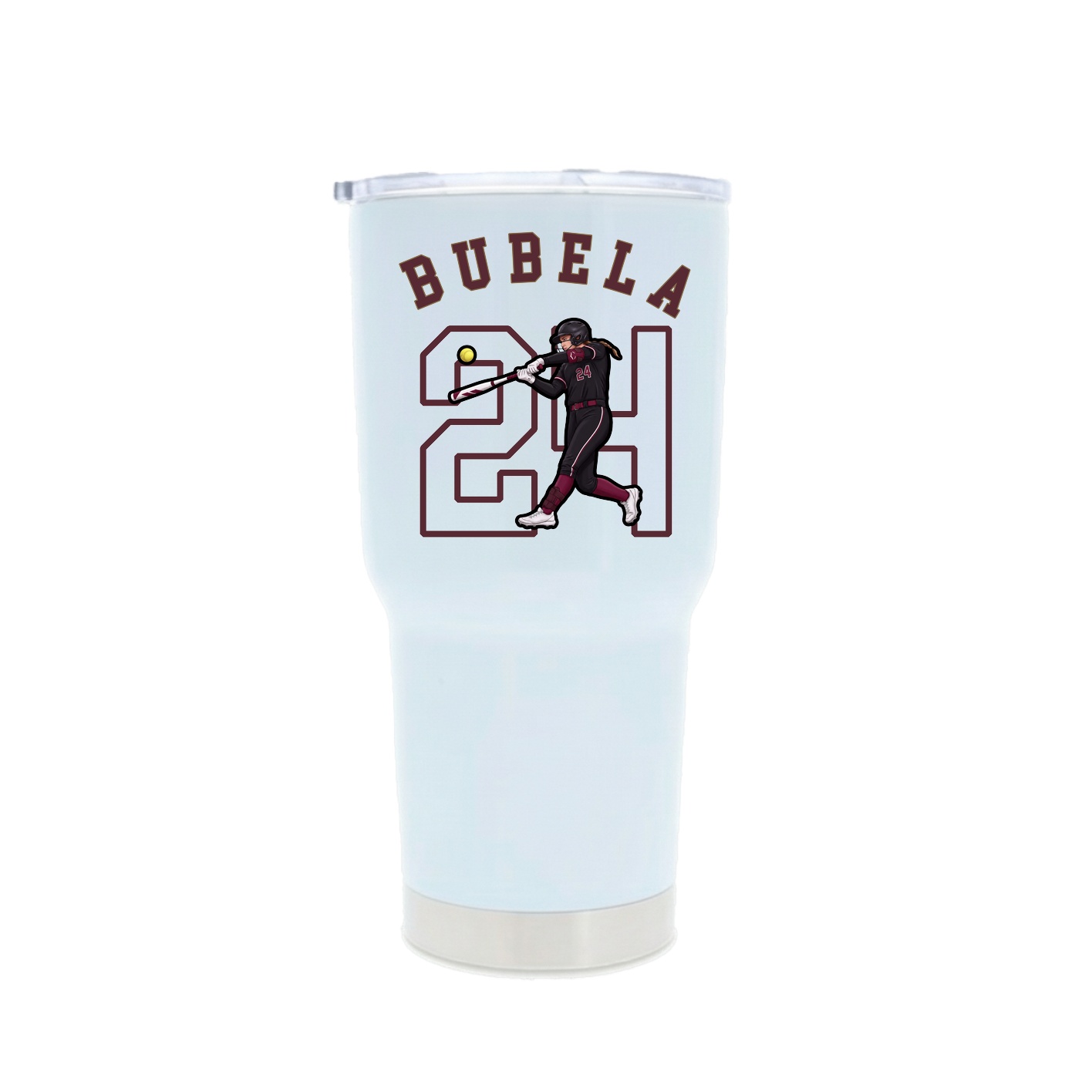 30oz Stainless Steel Tumbler — Shirsey Arch in White