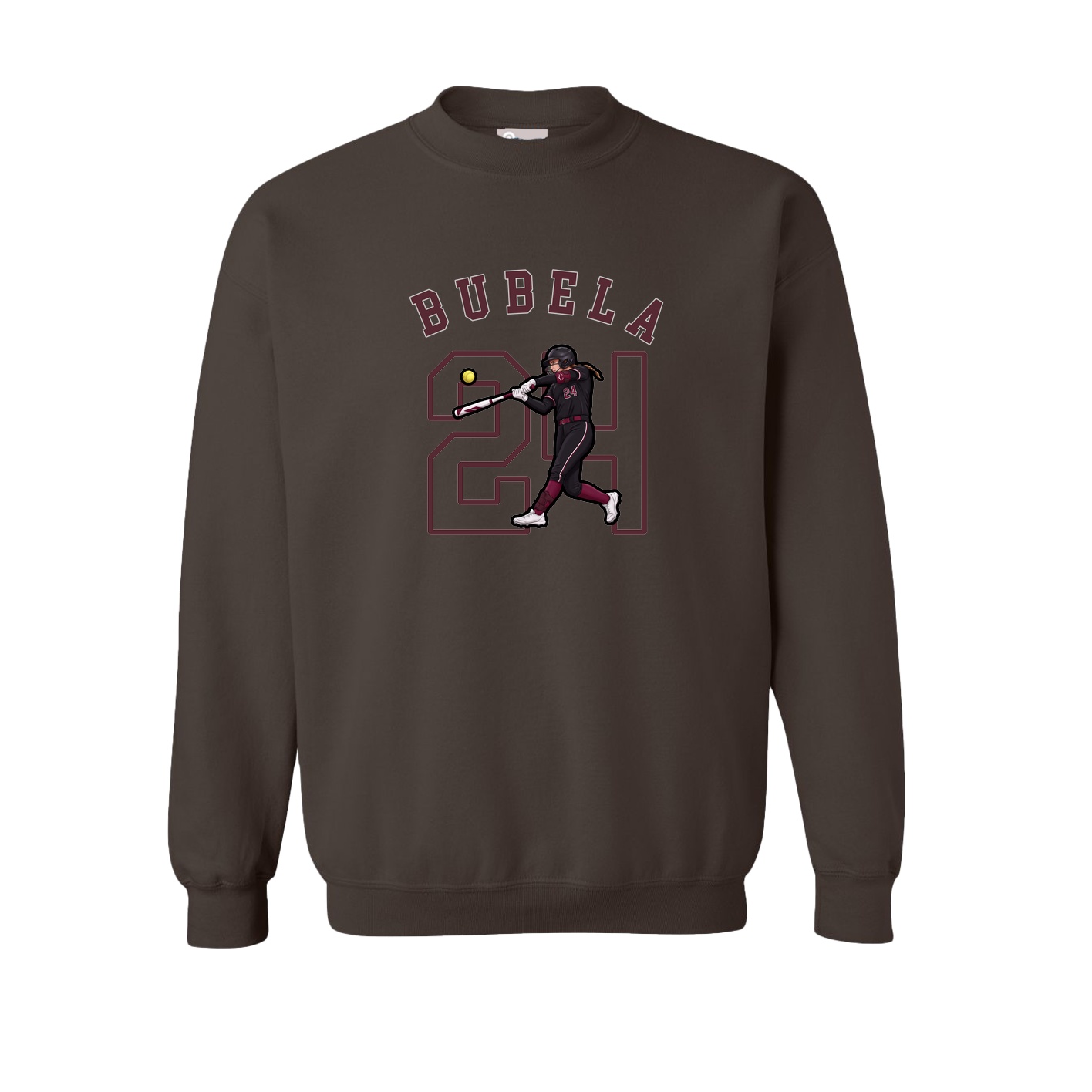 Fleece Crew — Shirsey Arch in Brown