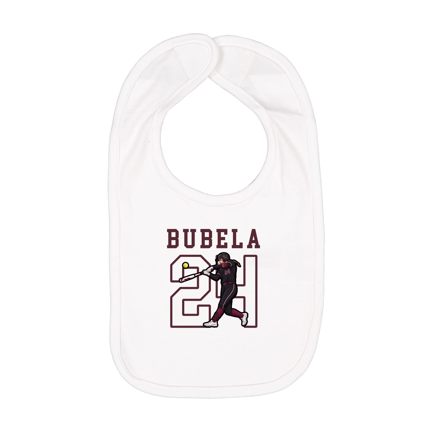 Infant Bib — Shirsey in White