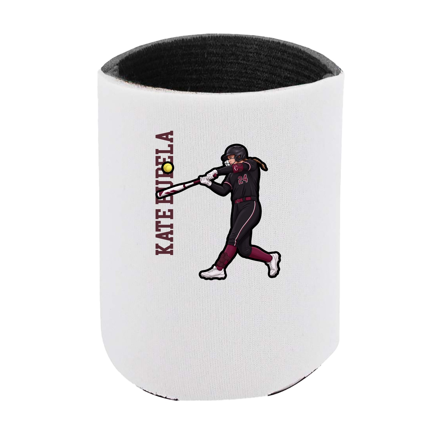 Can Holder — Name Vertical in White
