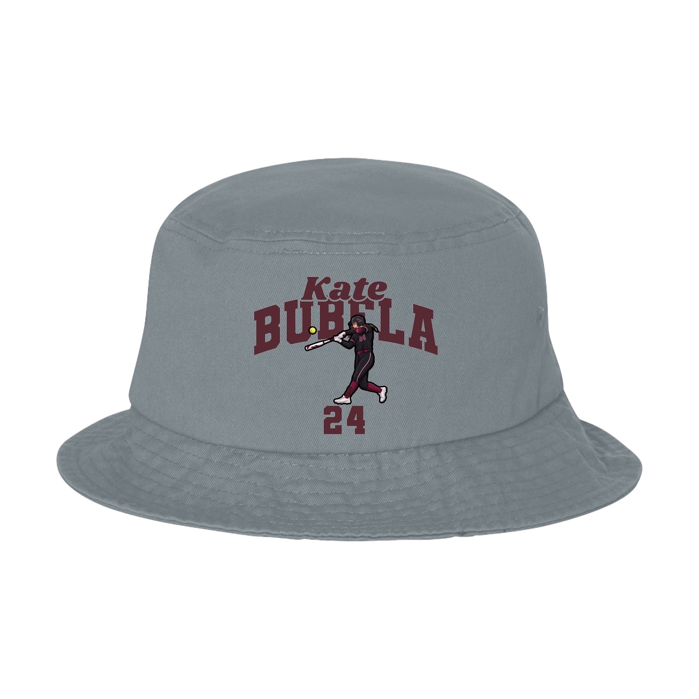 Bucket Cap — Signature Arch in Grey