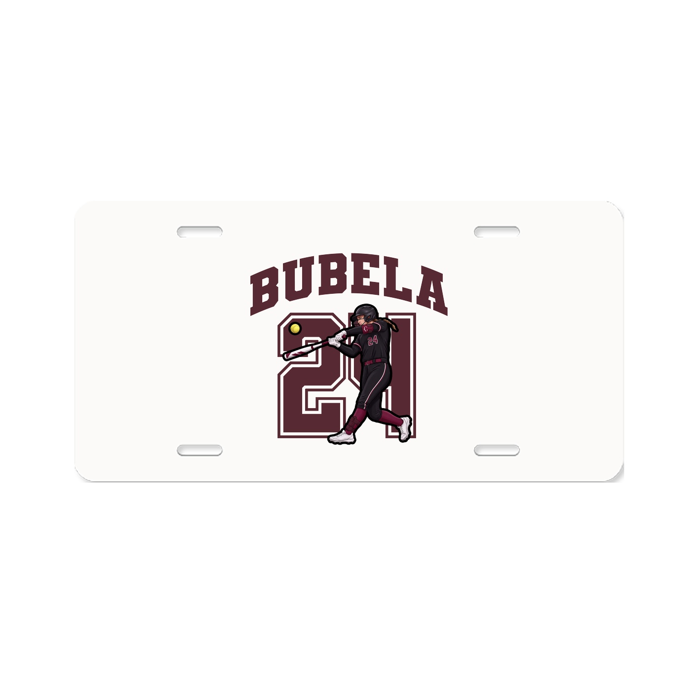 License Plate — Number in Classic