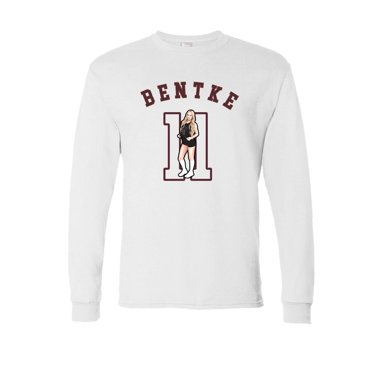 Long Sleeve Tee — Shirsey Arch in White