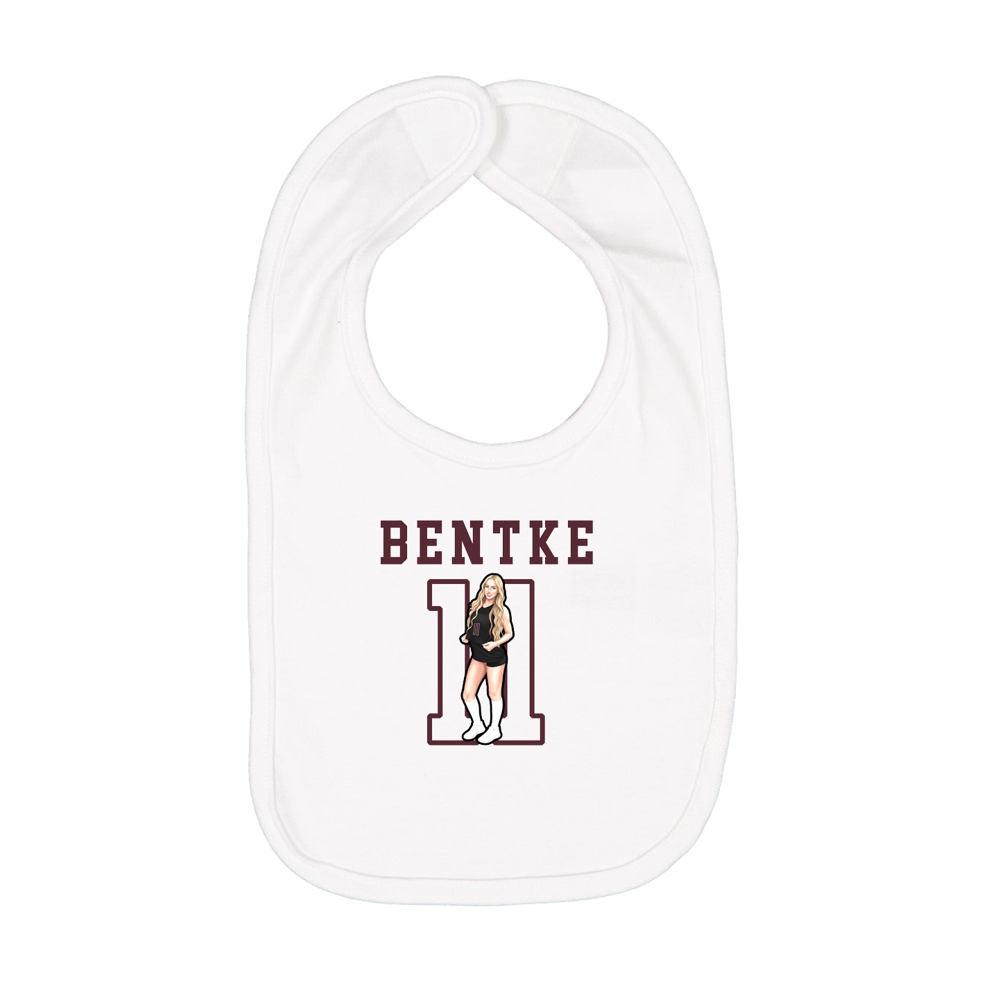 Infant Bib — Shirsey in White