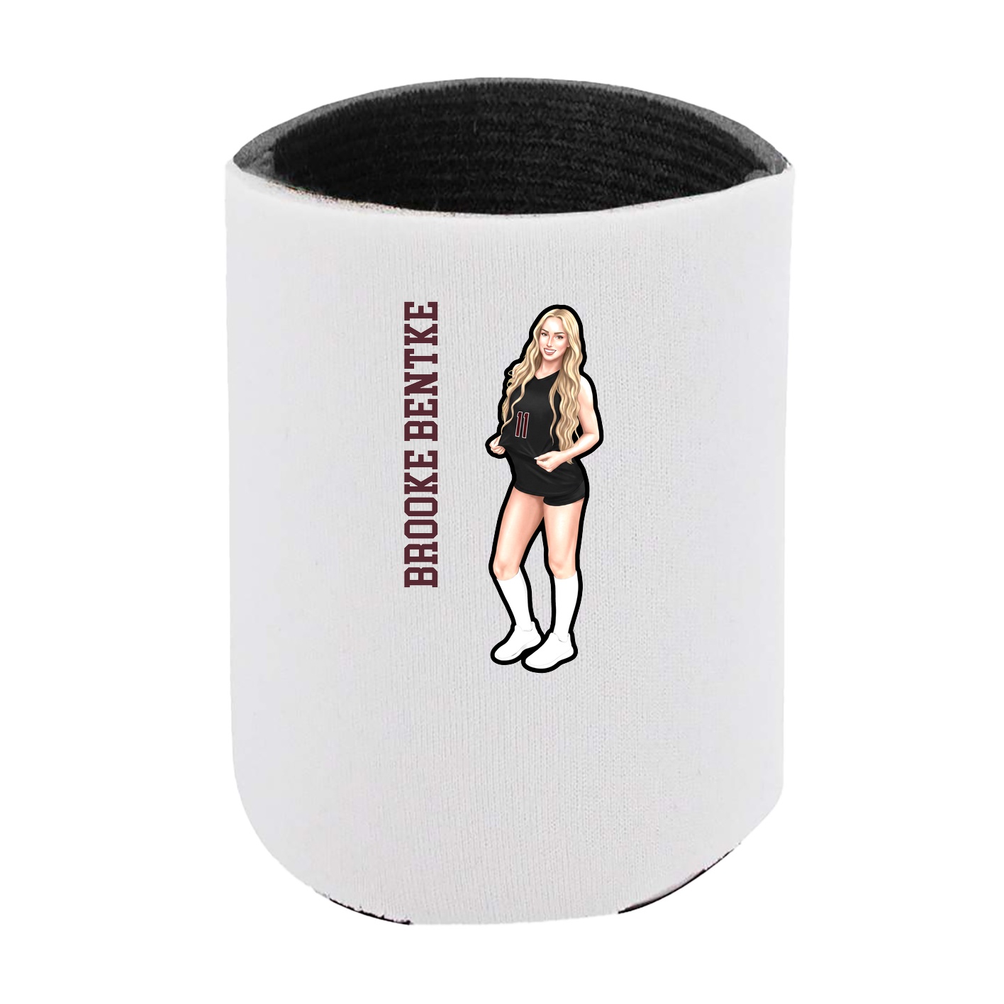 Can Holder — Name Vertical in White