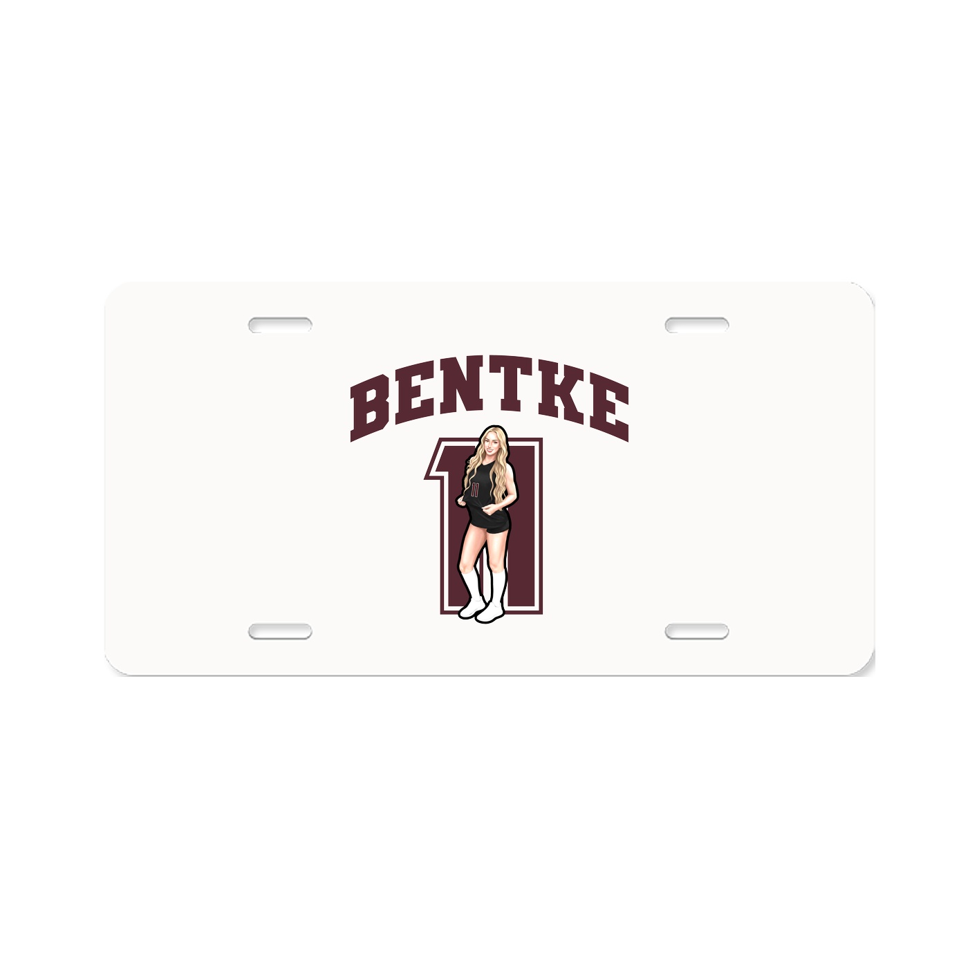 License Plate — Number in Classic