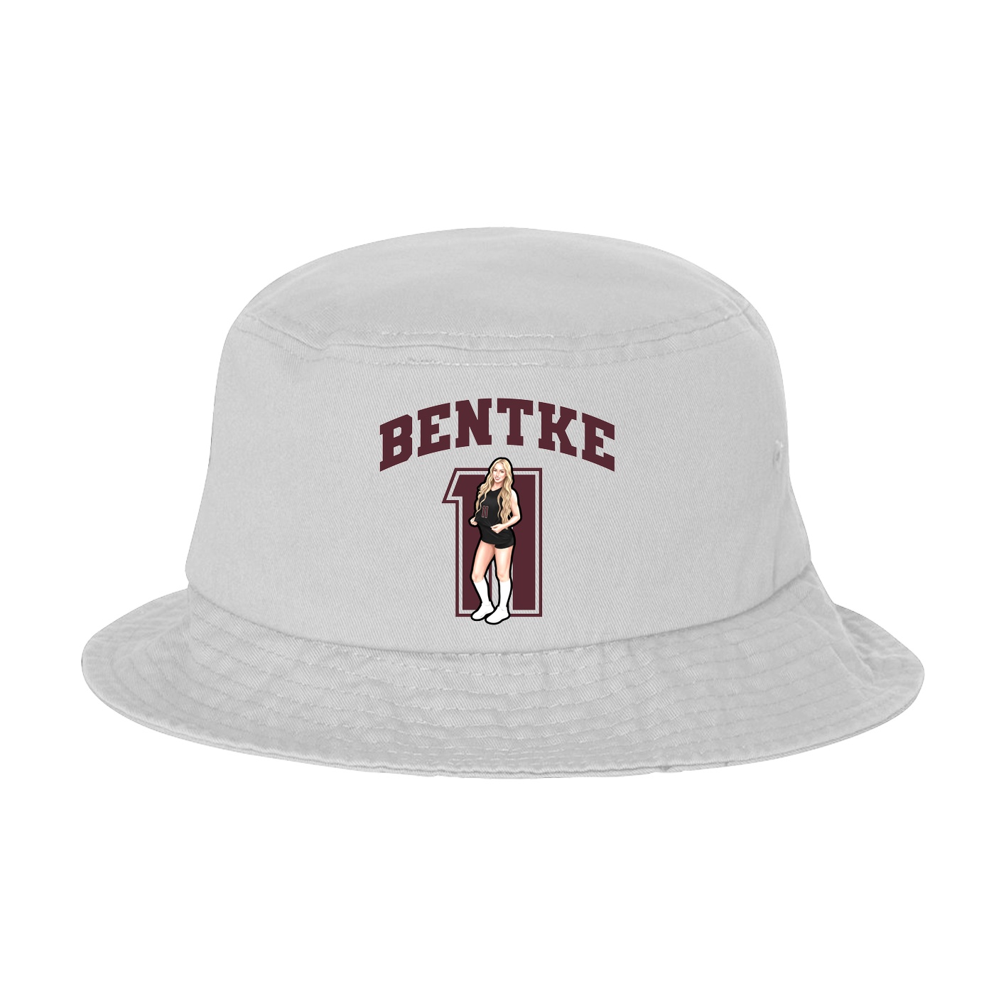 Bucket Cap — Number in White